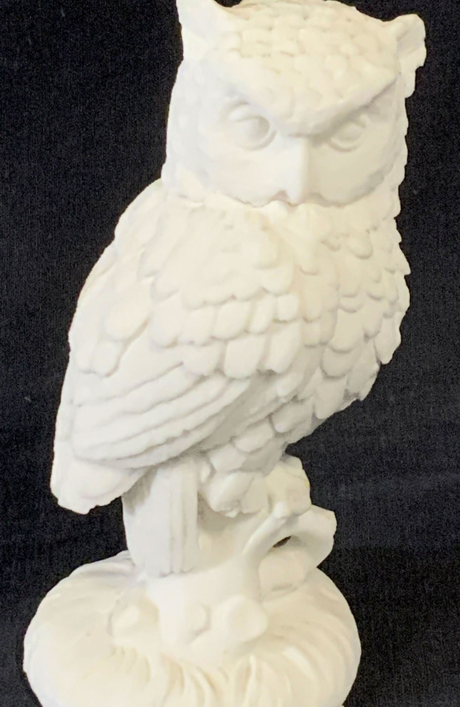 Italian Marble Owl Standing Figural (1 of 7)
