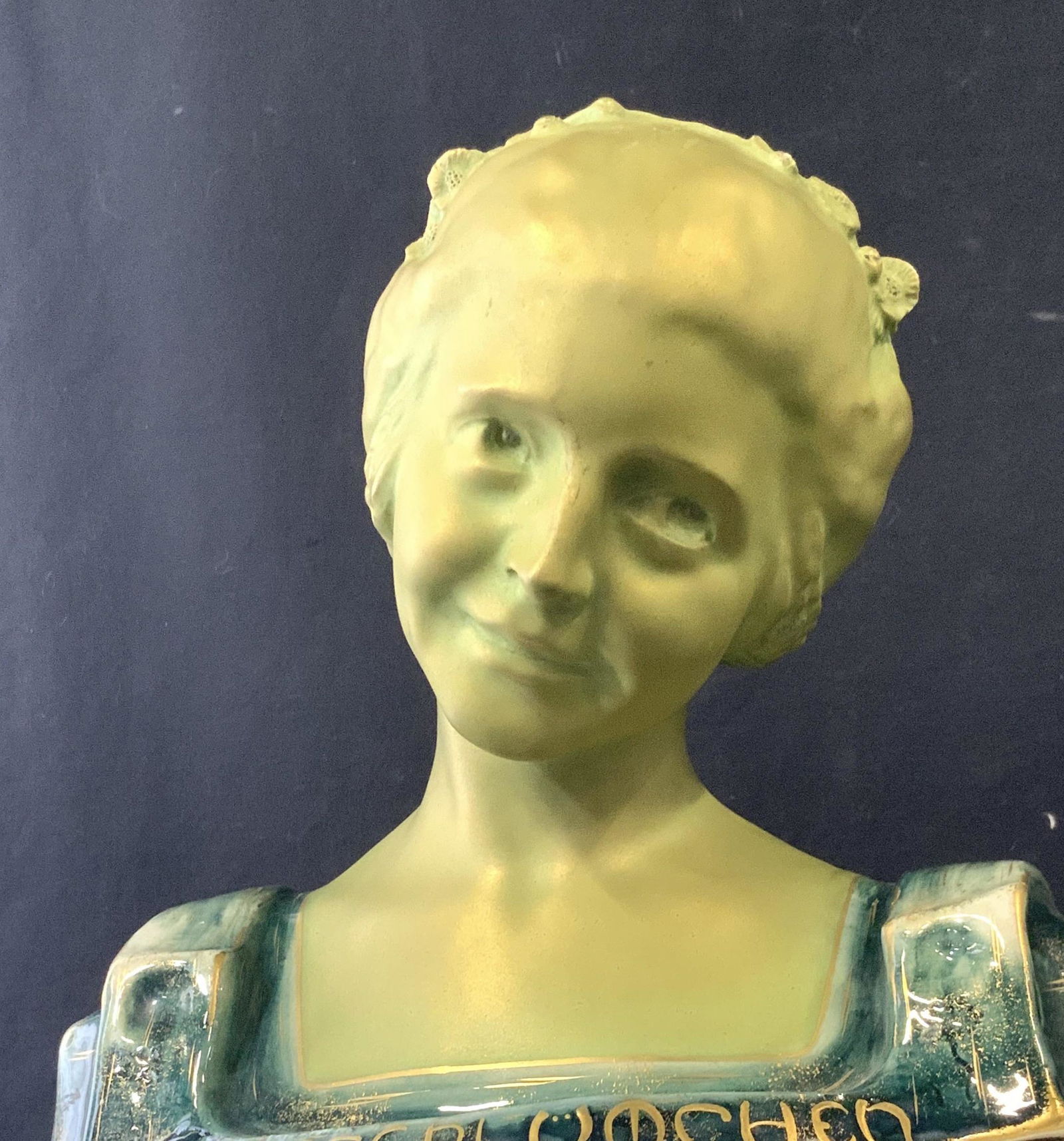Antique TURN EW AUSTRIA Art Nouveau Bust (1 of 13)