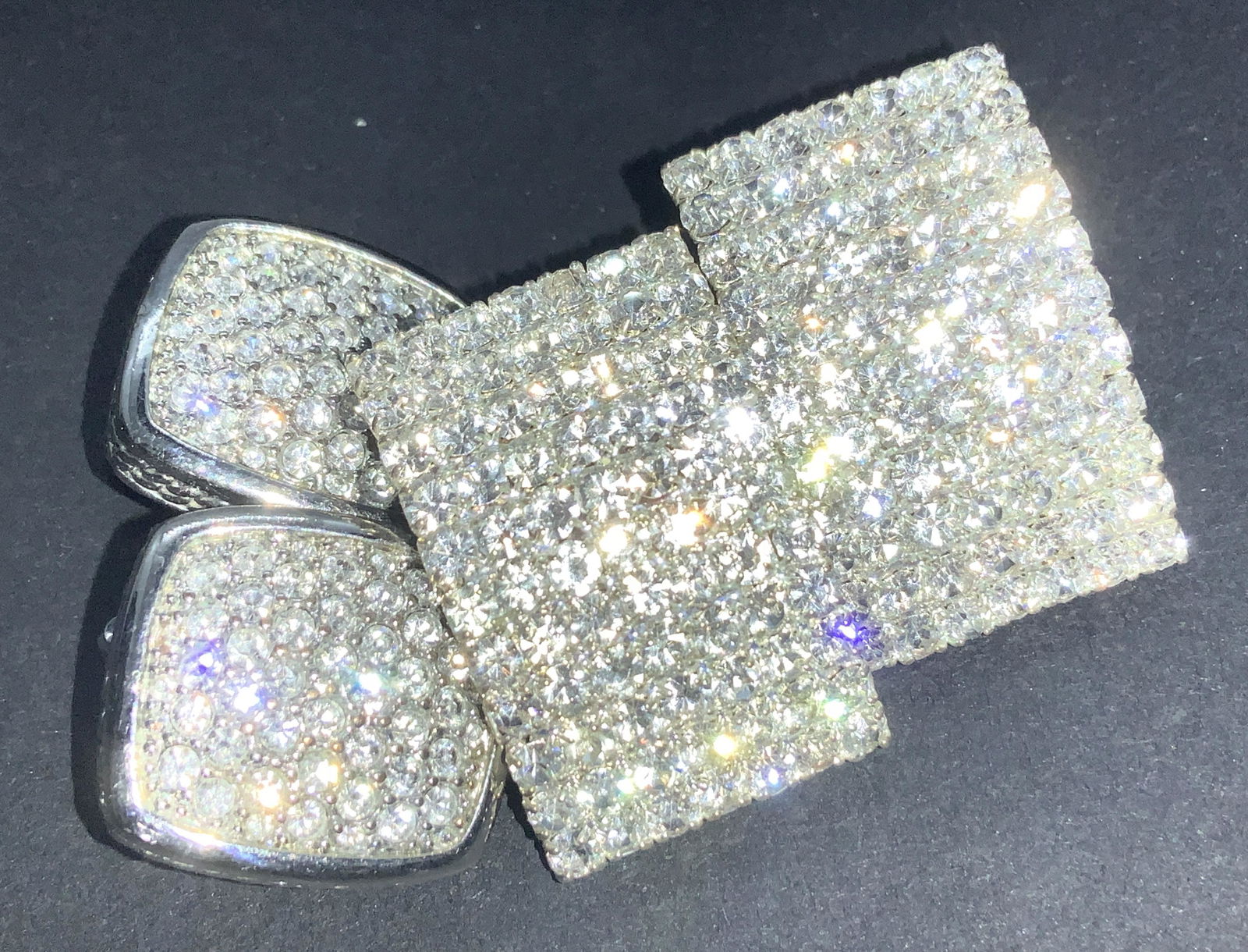 2 Pair Ladies Rhinestone Earrings, Jewelry (1 of 4)