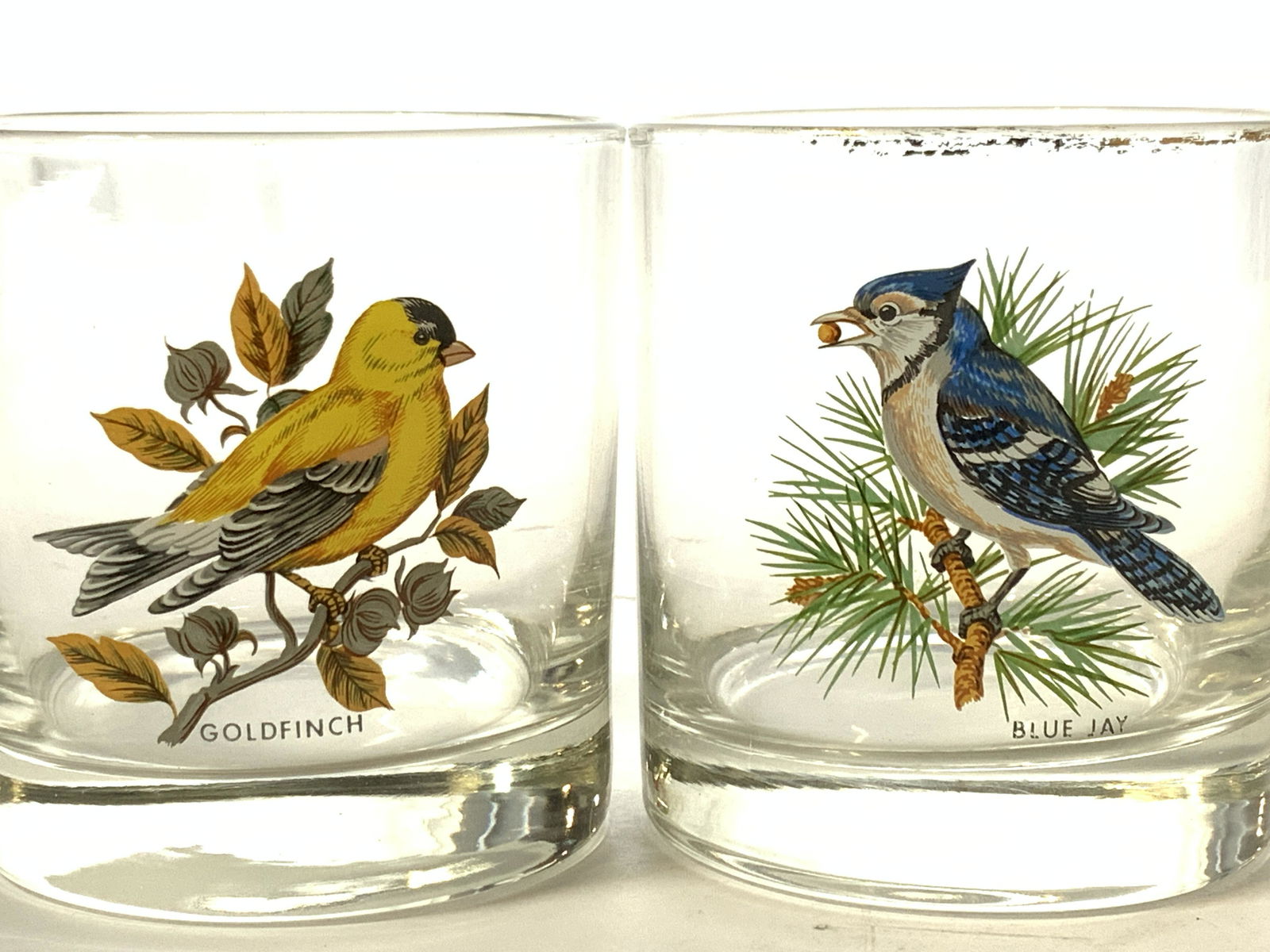 8PCs Hand Painted Bird Whiskey Glasses (1 of 8)