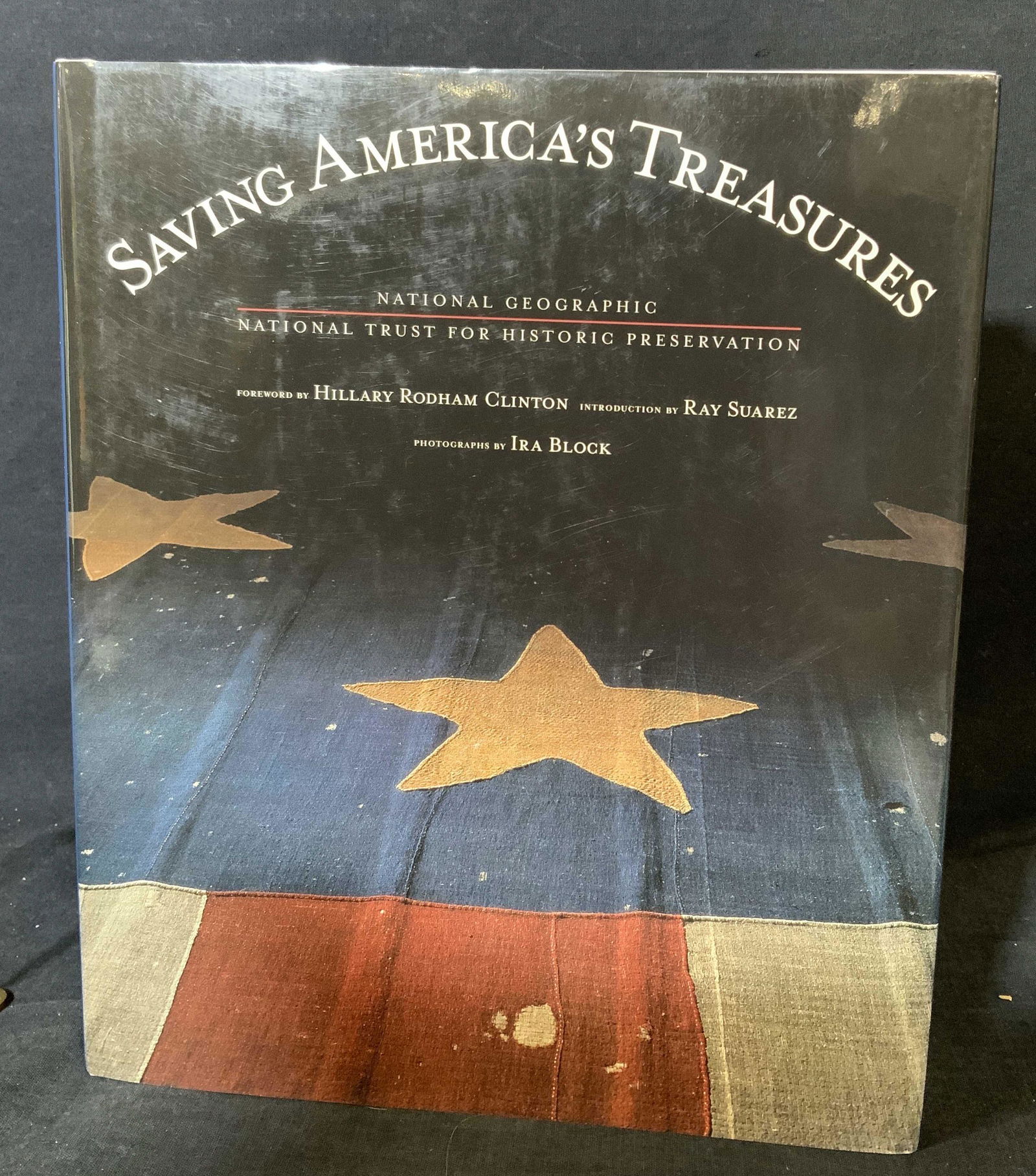 Saving American Treasures Nat. Geo. Hardcover Book: Saving American Treasures Nat. Geo. Hardcover Book, text by Dwight Young and photos by Ira block, measures 9 1/4 x 11 1/4 inches, wear consistent with age and use. Books, literature, coffee table look