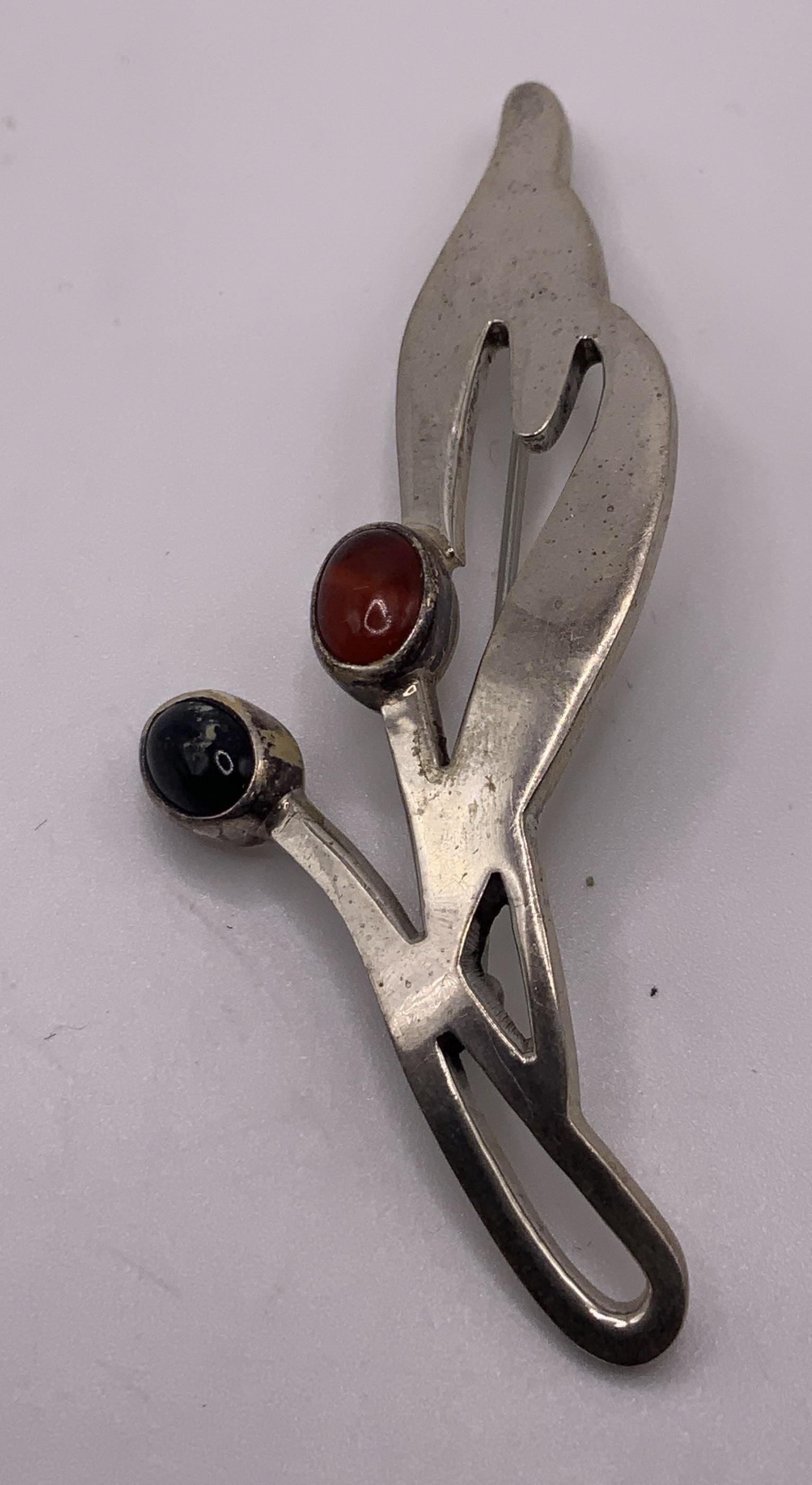 Mexican Sterling Silver Brooch (1 of 5)