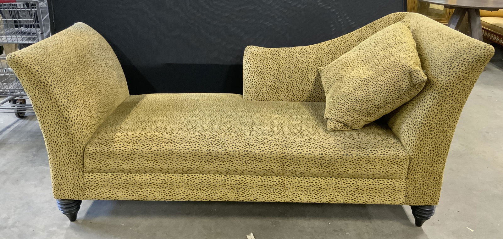 Larry Laslo Cheetah Print Chaise Lounge