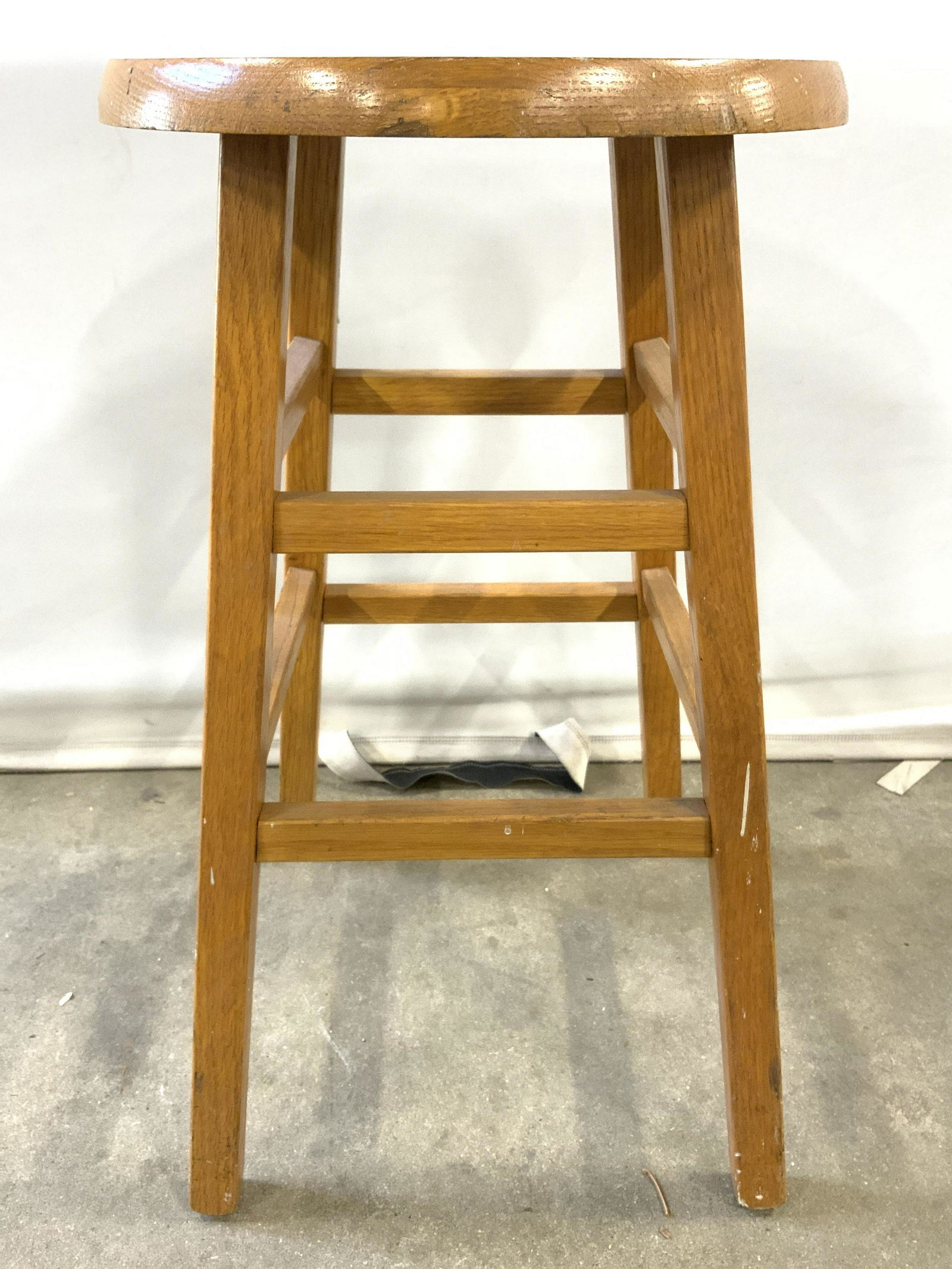 Vintage Wooden Bar Stool Art Stool (1 of 10)