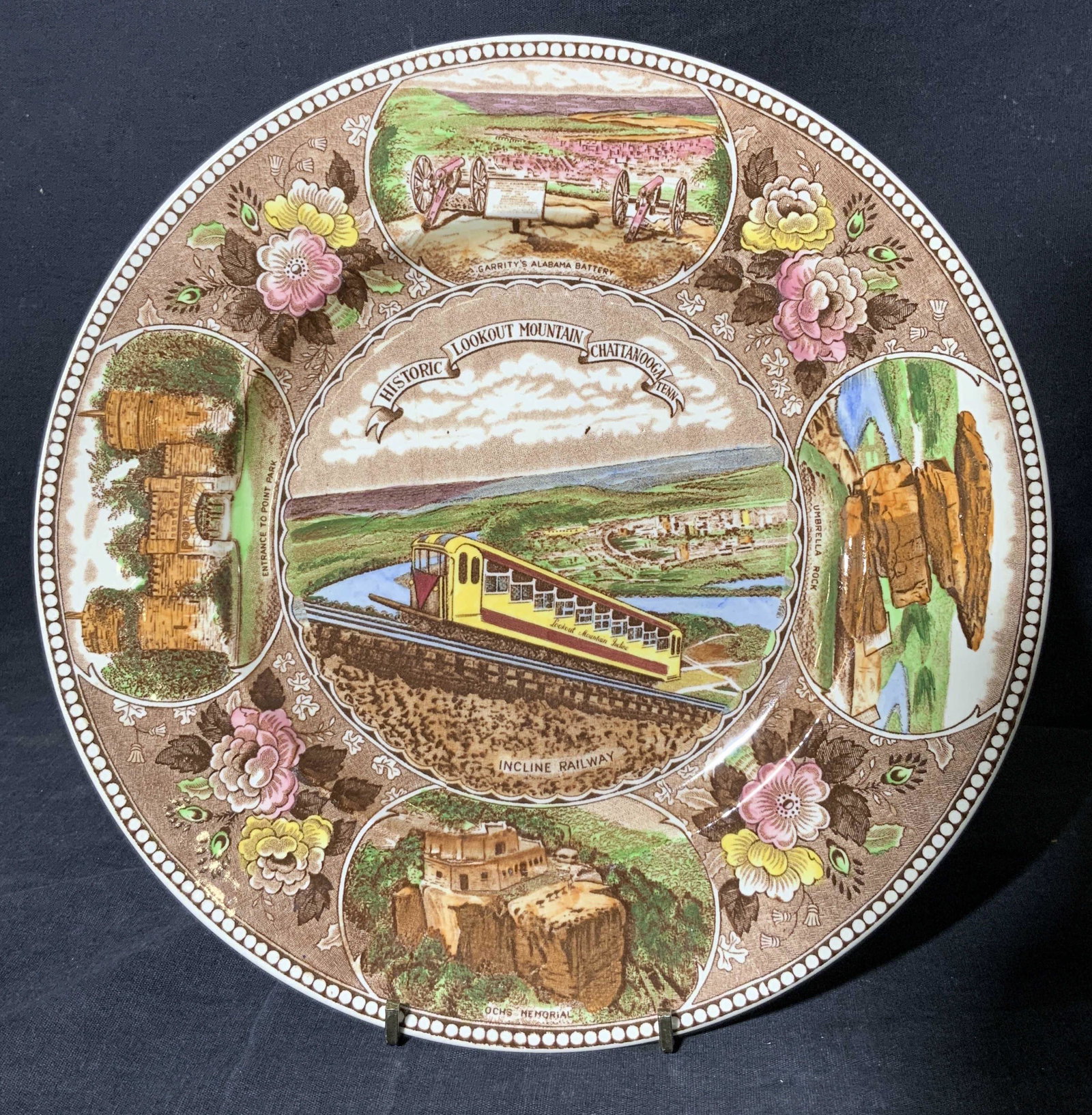 OLD ENGLISH STAFFORDSHIRE WARE Historic Plate (1 of 9)
