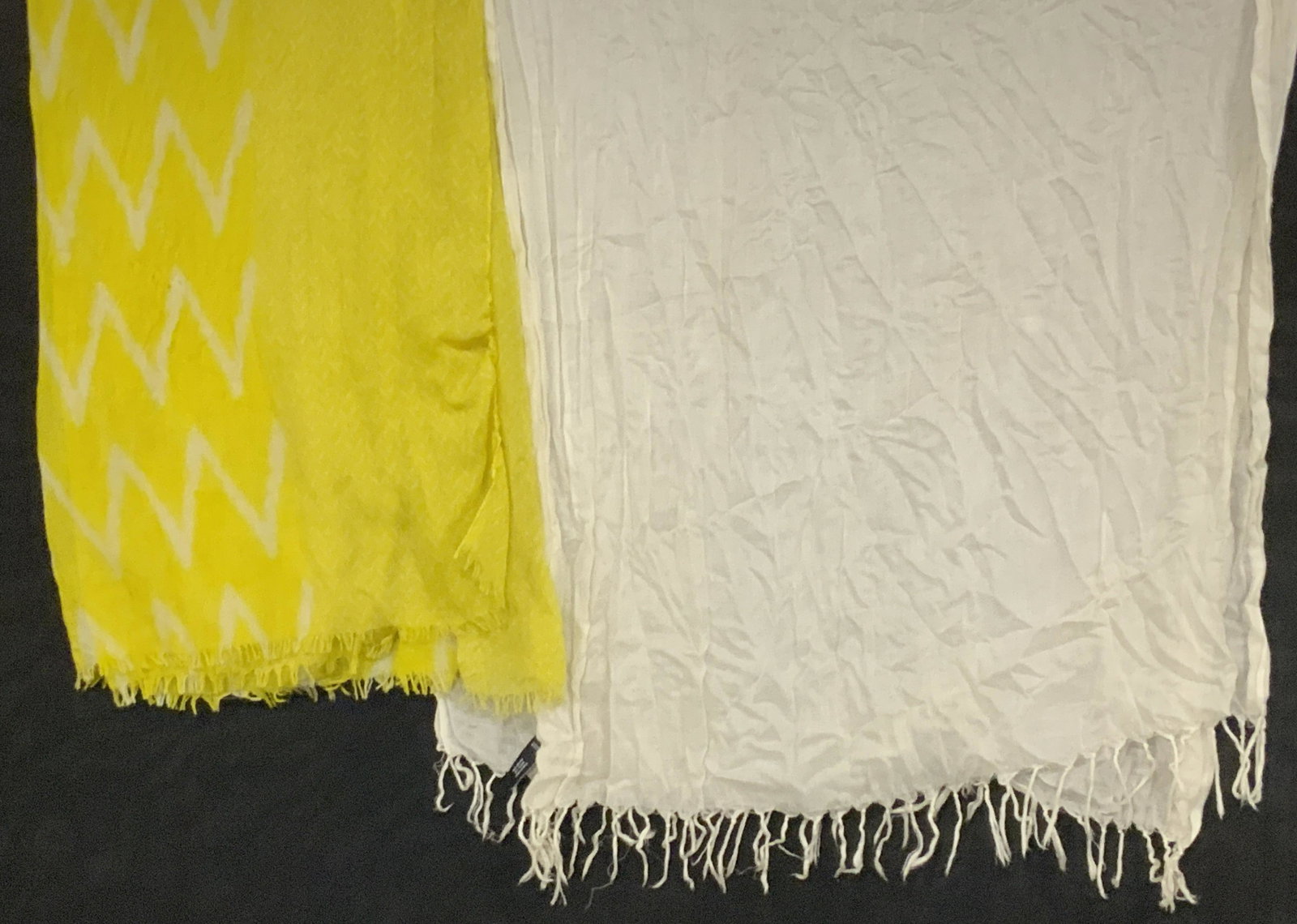 2 Fringe & Tassel Trimmed Scarves, JONES NY &More (1 of 9)