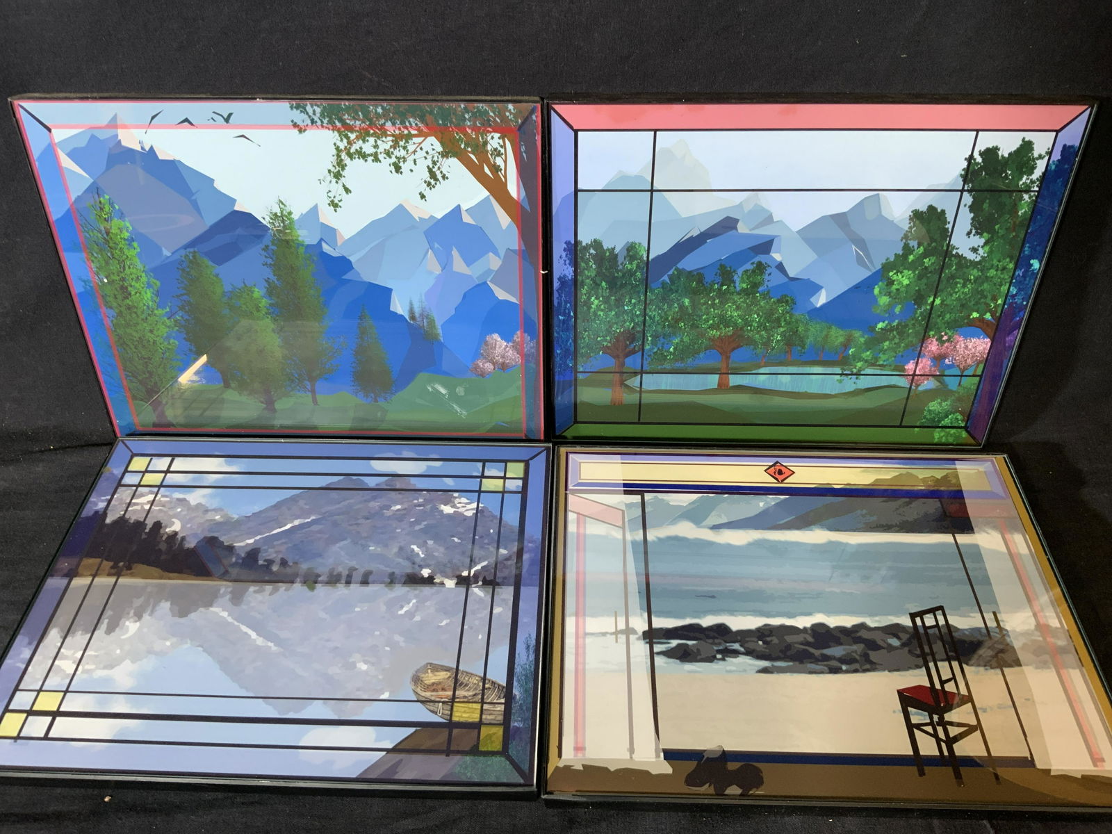 Lot 4 Digital Art Framed Prints (1 of 6)