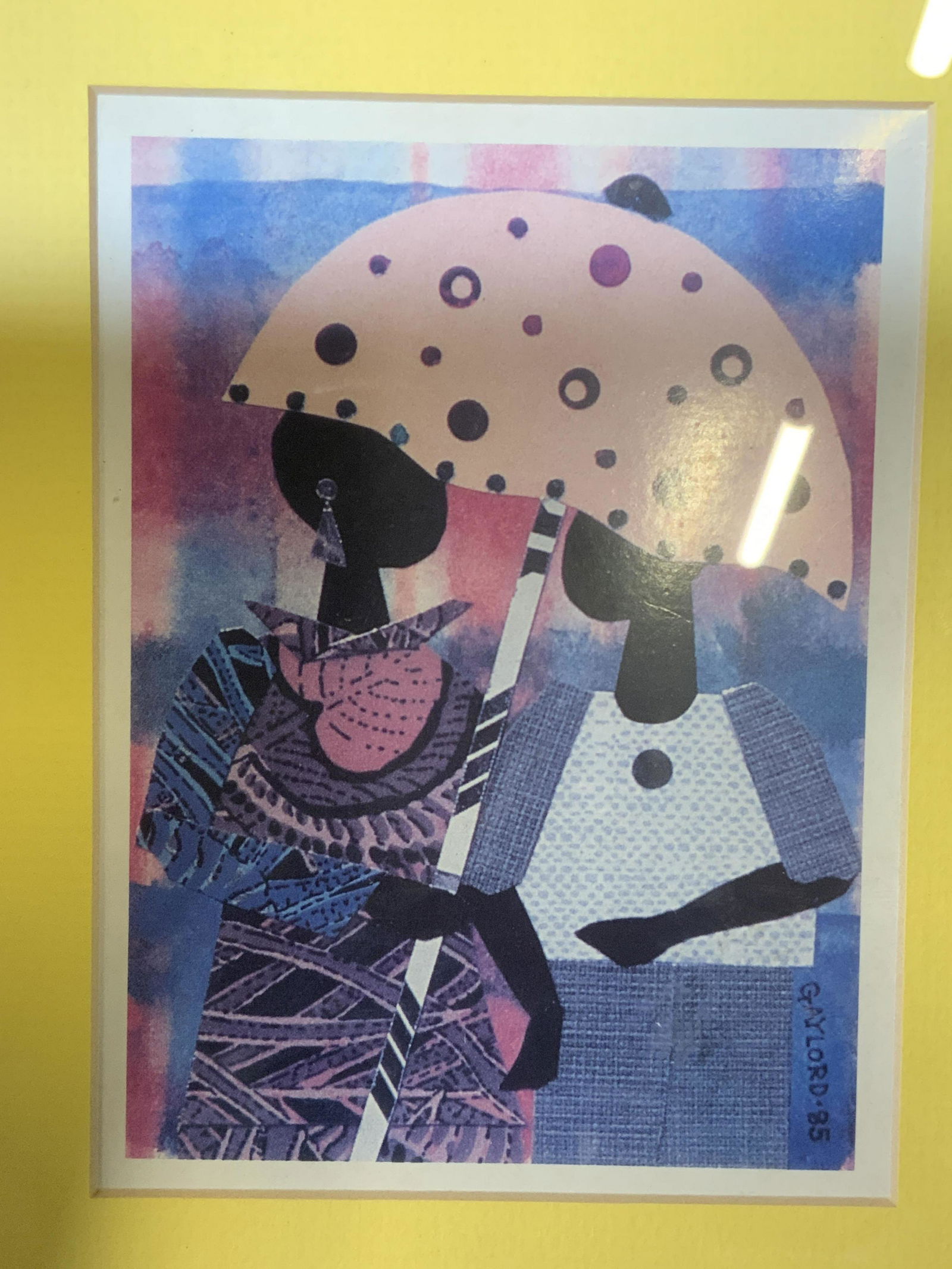 GAYLORD HASSAN Lithograph of Couple (1 of 5)