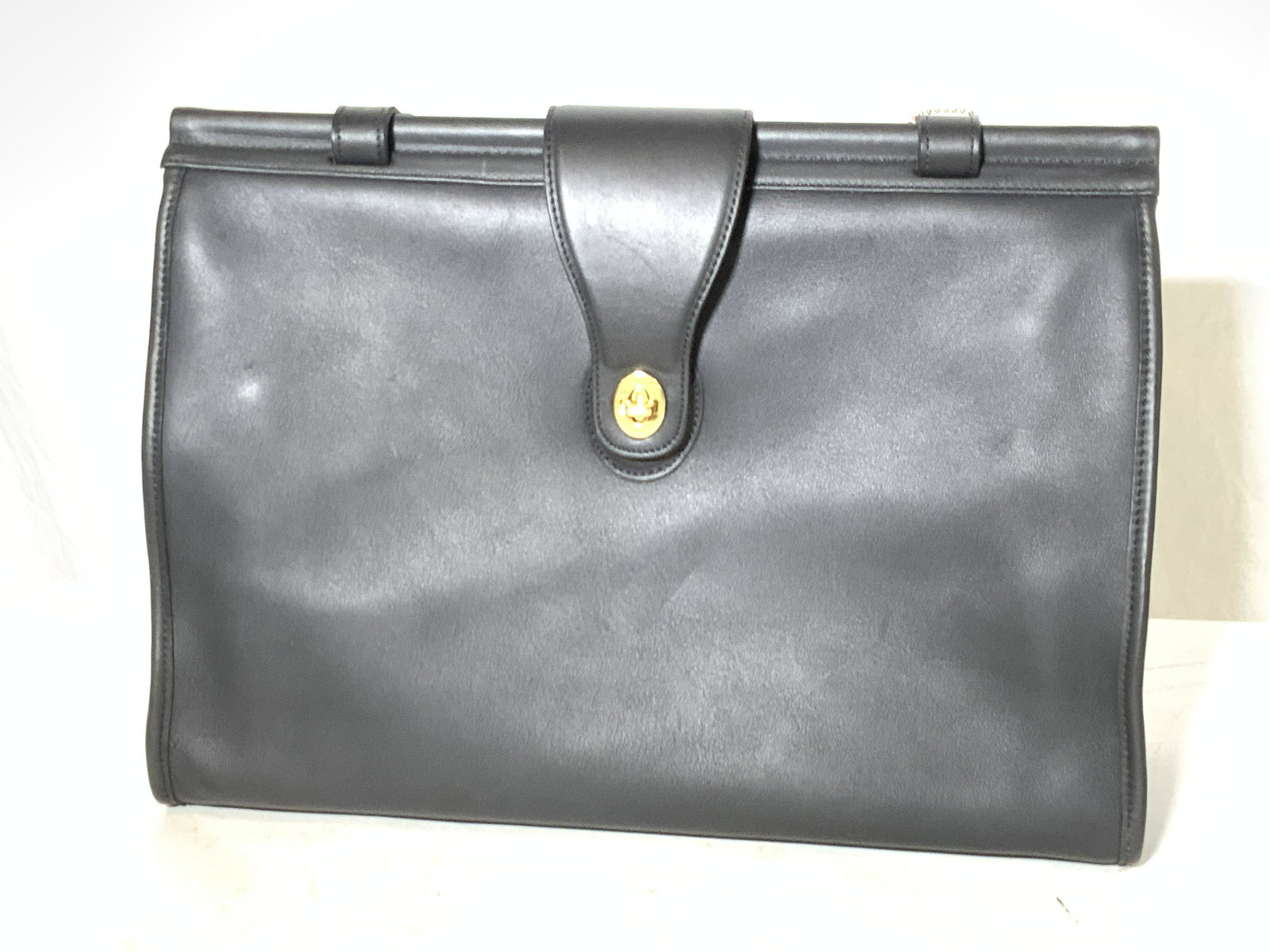 COACH Black Leather Handbag (1 of 10)