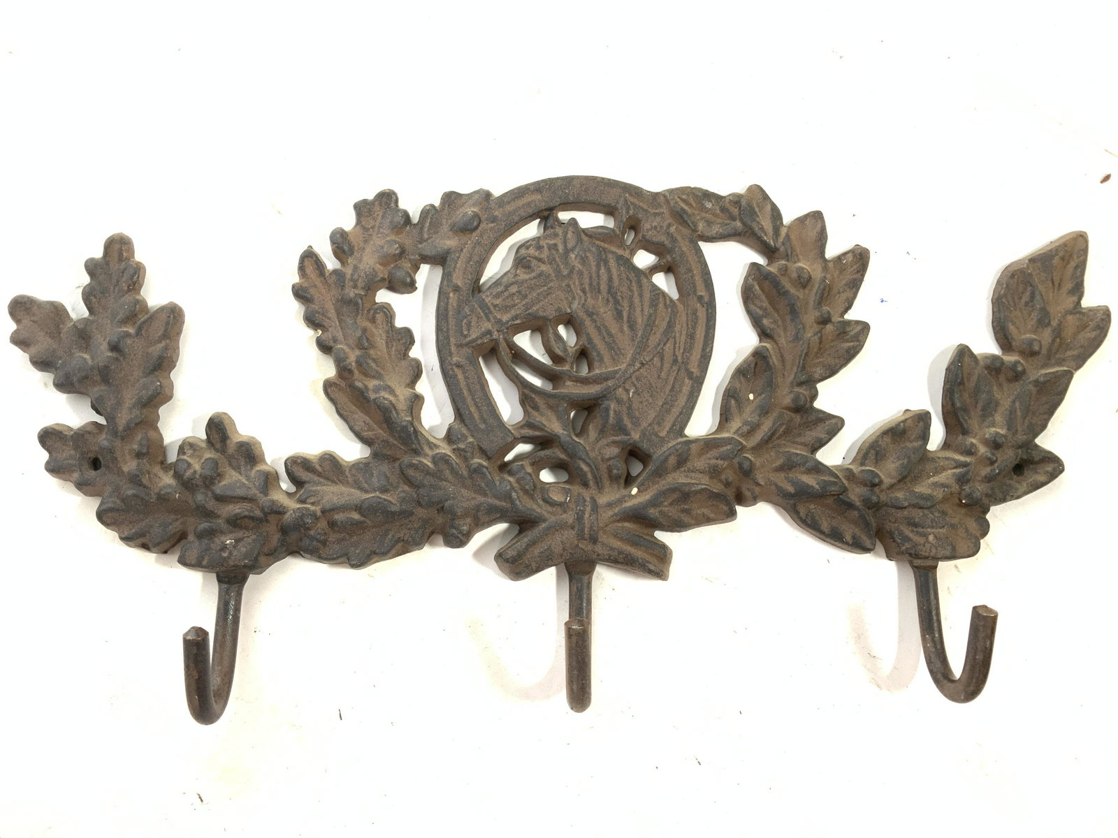 Vintage Iron Hanging Hook W Horse Detail (1 of 8)