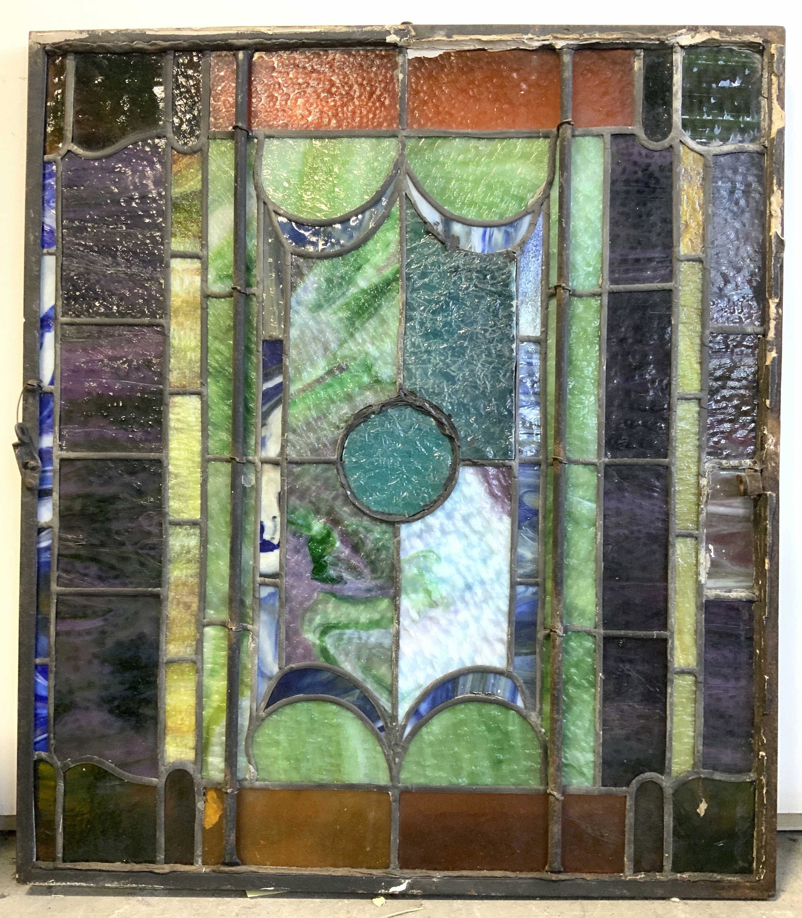 Vintage Art Glass Stained Glass Window (1 of 8)