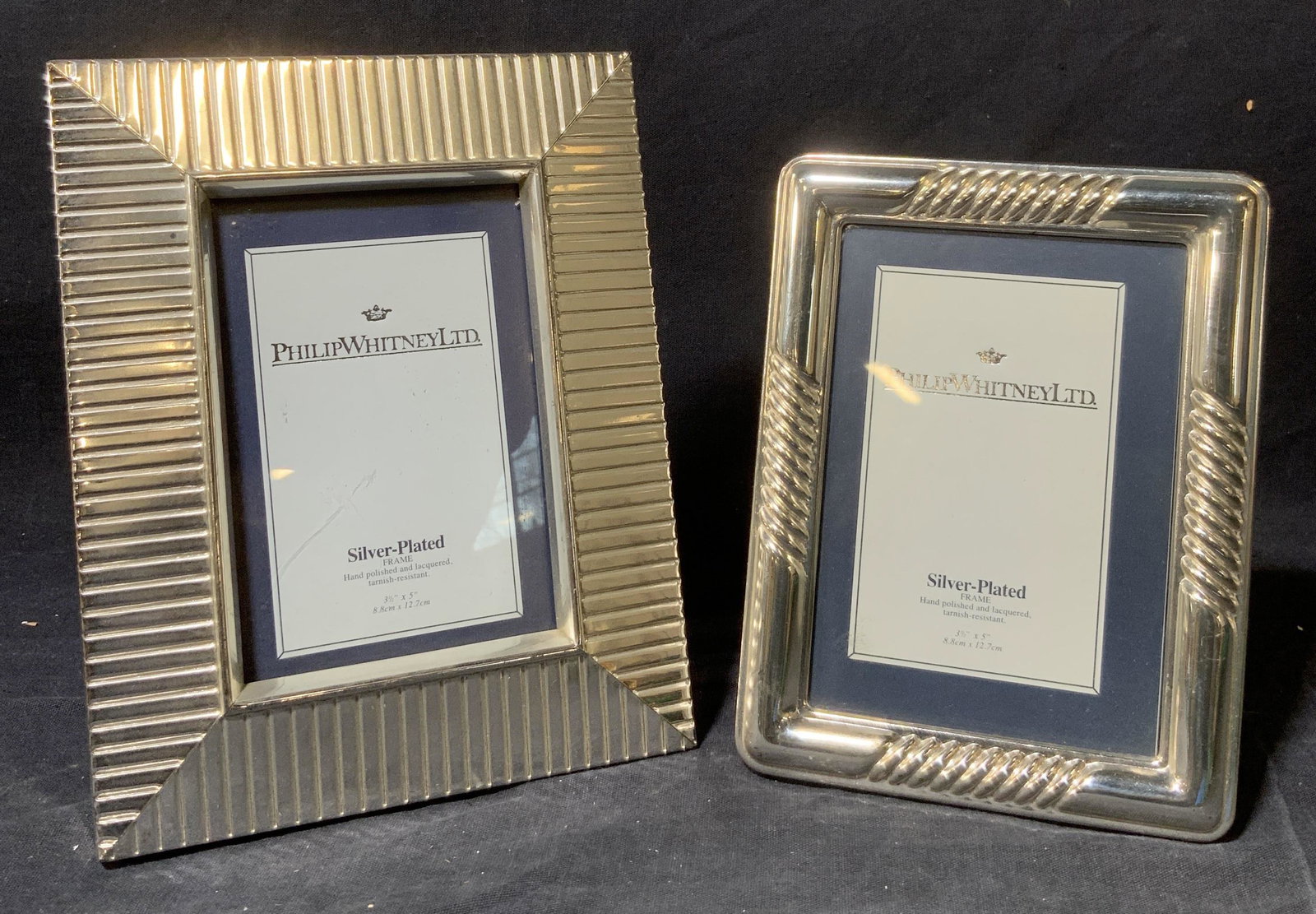 PAIR PHILIPWHITNEYLTD Silver Plated Frames (1 of 4)