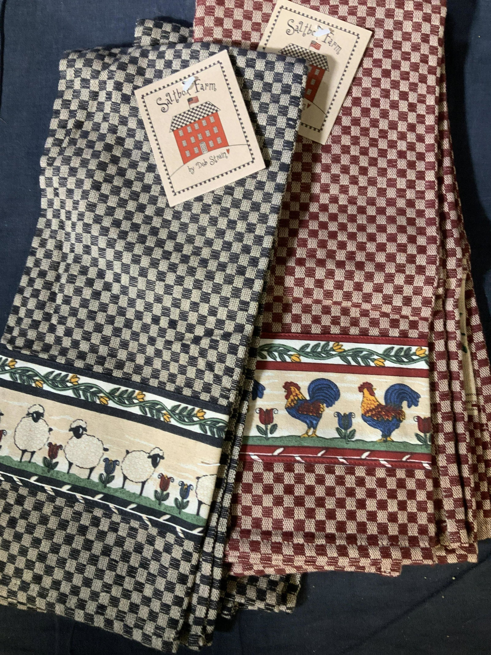 NWT Saltbox Farm Cotton Hand Towels, set 4 (1 of 5)