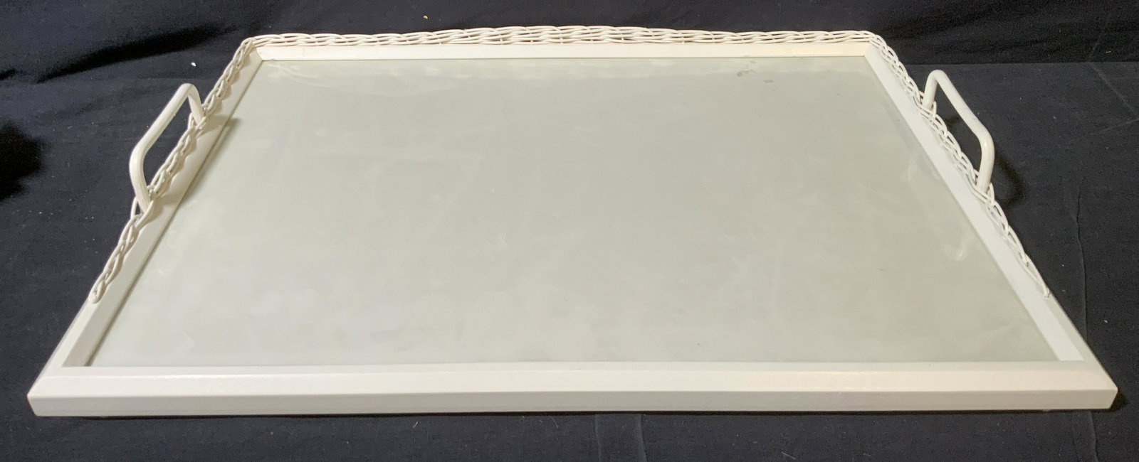 Kuerner Wood & Rattan Serving Tray (1 of 4)