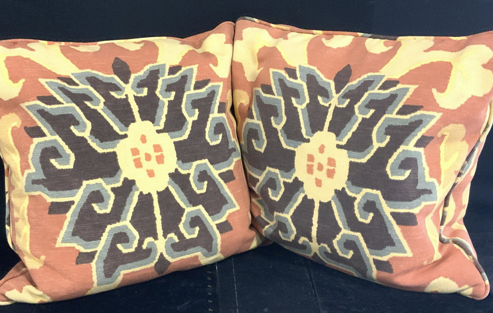 Pair D&D Building Bespoke Abstract Feather Pillows (1 of 9)