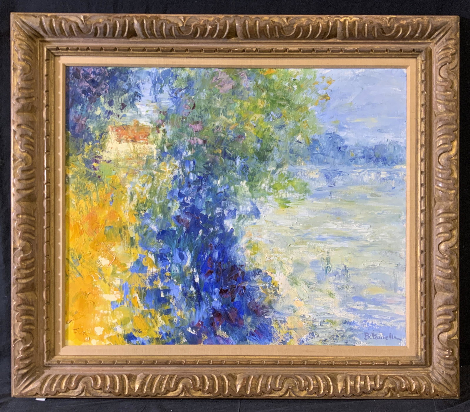 B. TAURELLA Signed Abstract Impressionist Acrylic (1 of 12)
