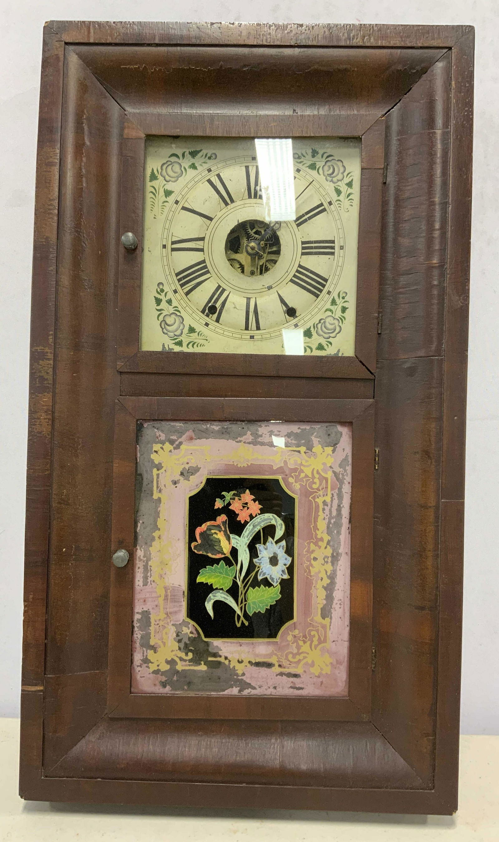 Antique JEROME & CO Wall Mount OG Clock (1 of 17)