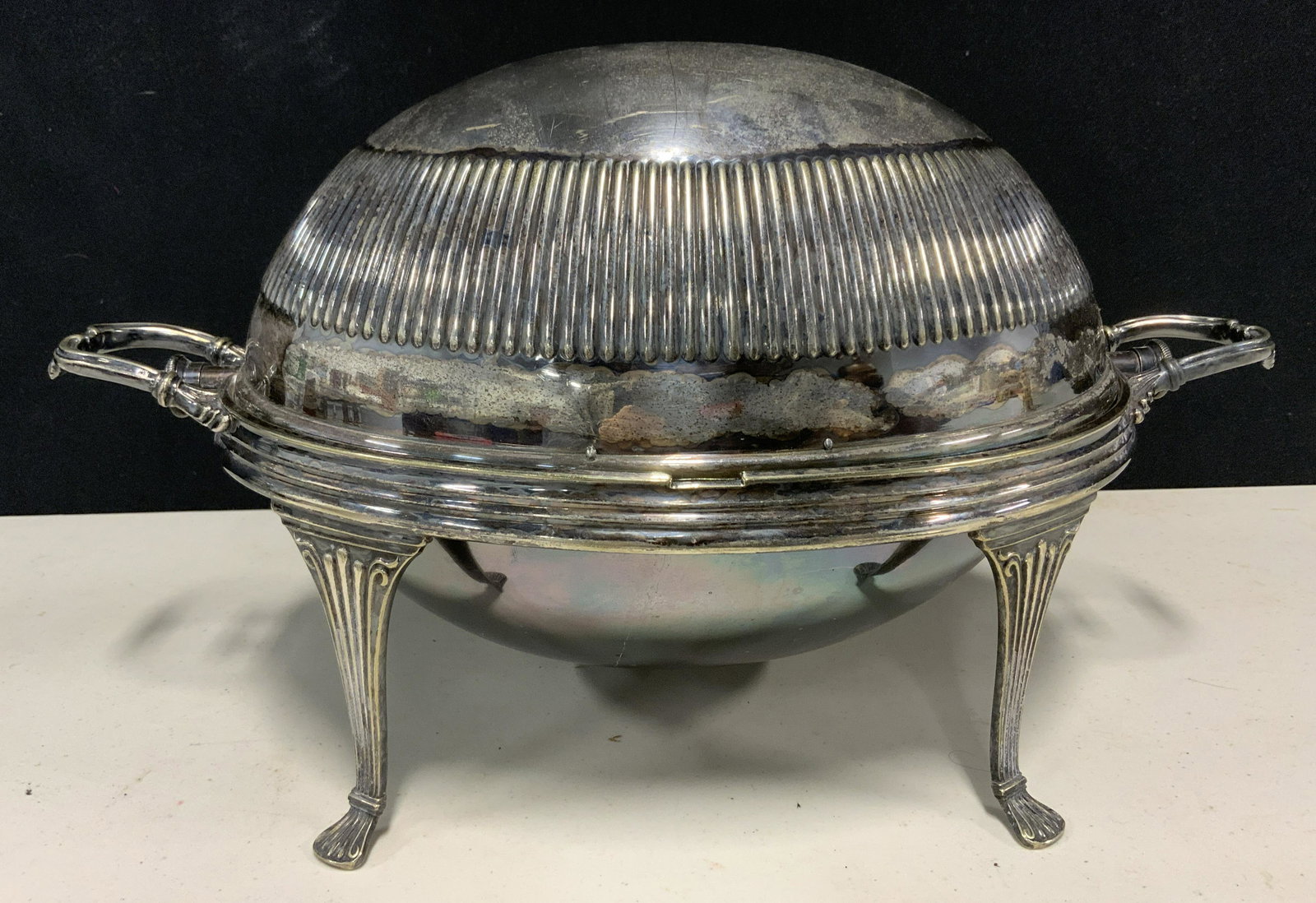 Vintage Electro Plated Nickel Silver Server (1 of 10)