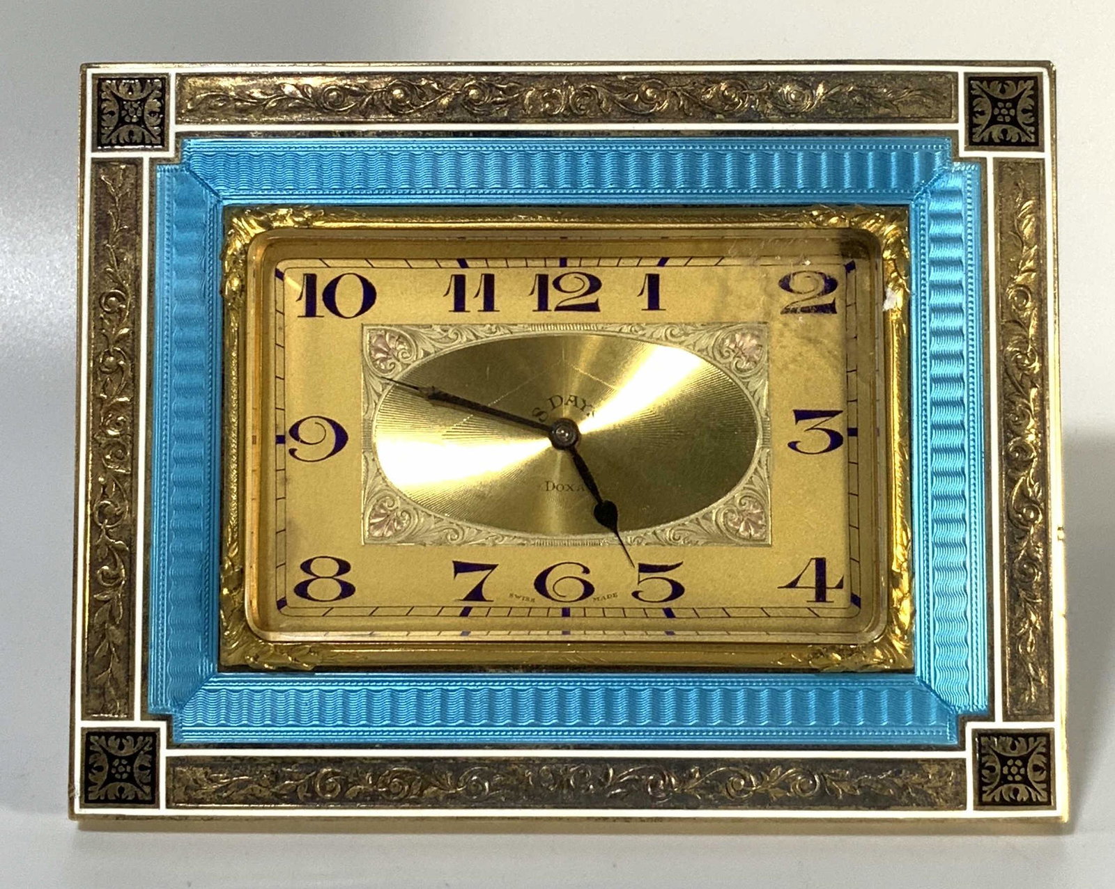 ARGENT DORE Vintage Art Nouveau Clock SWISS (1 of 8)