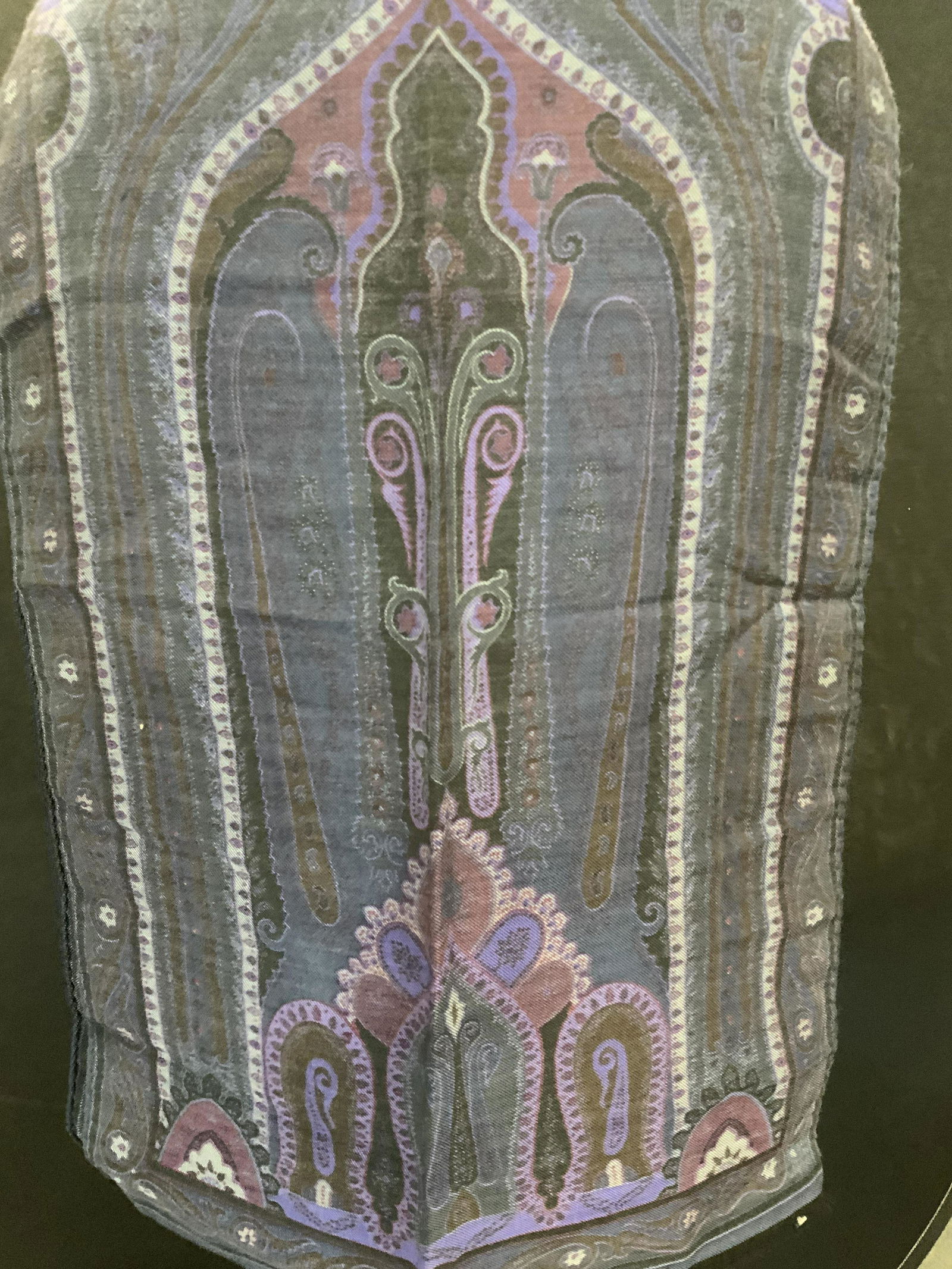 Luxury ETRO Wool & Silk Blend Scarf, ITALY (1 of 6)