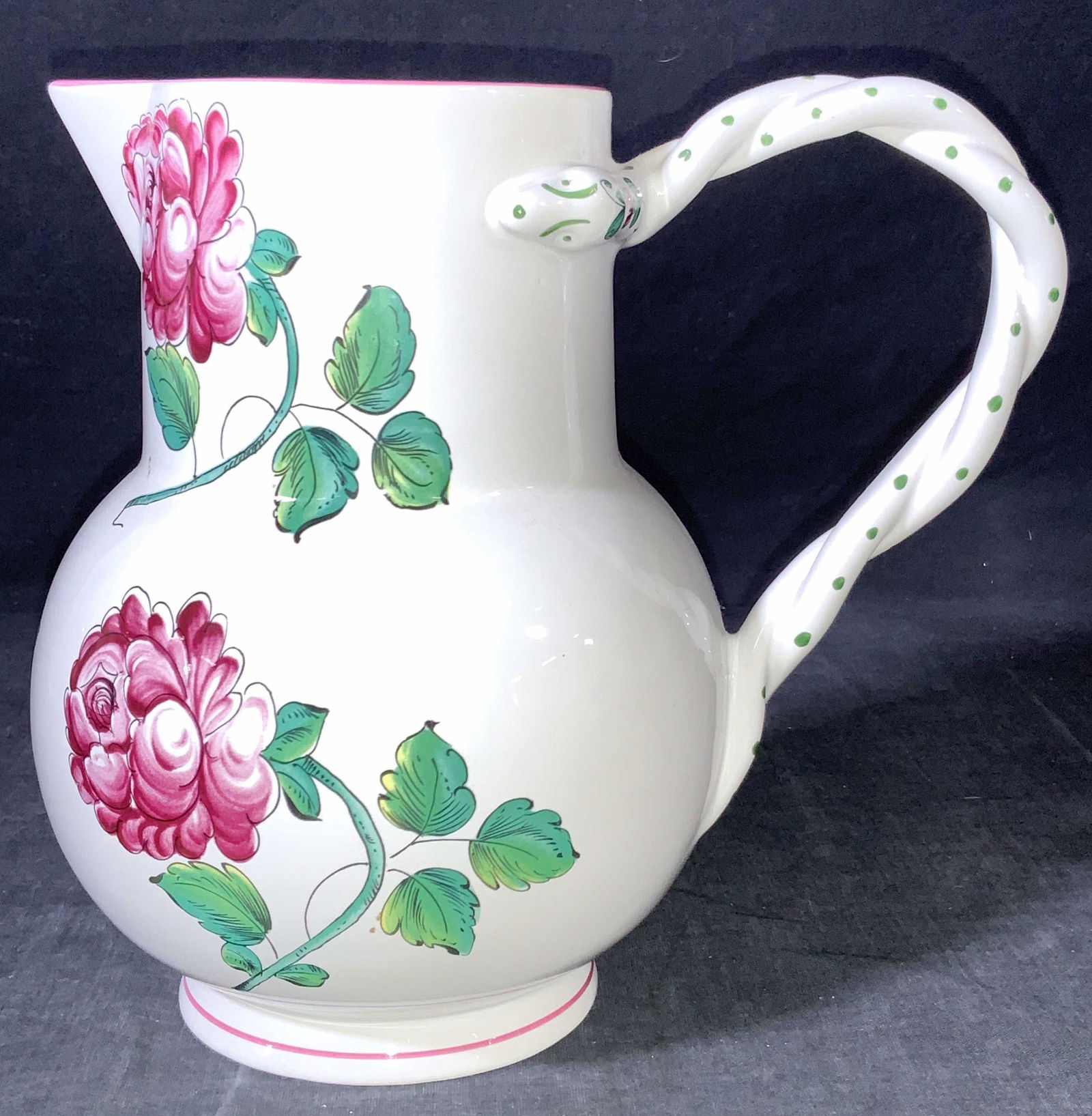 TIFFANY & Co. Hand Painted Ceramic Pitcher (1 of 12)