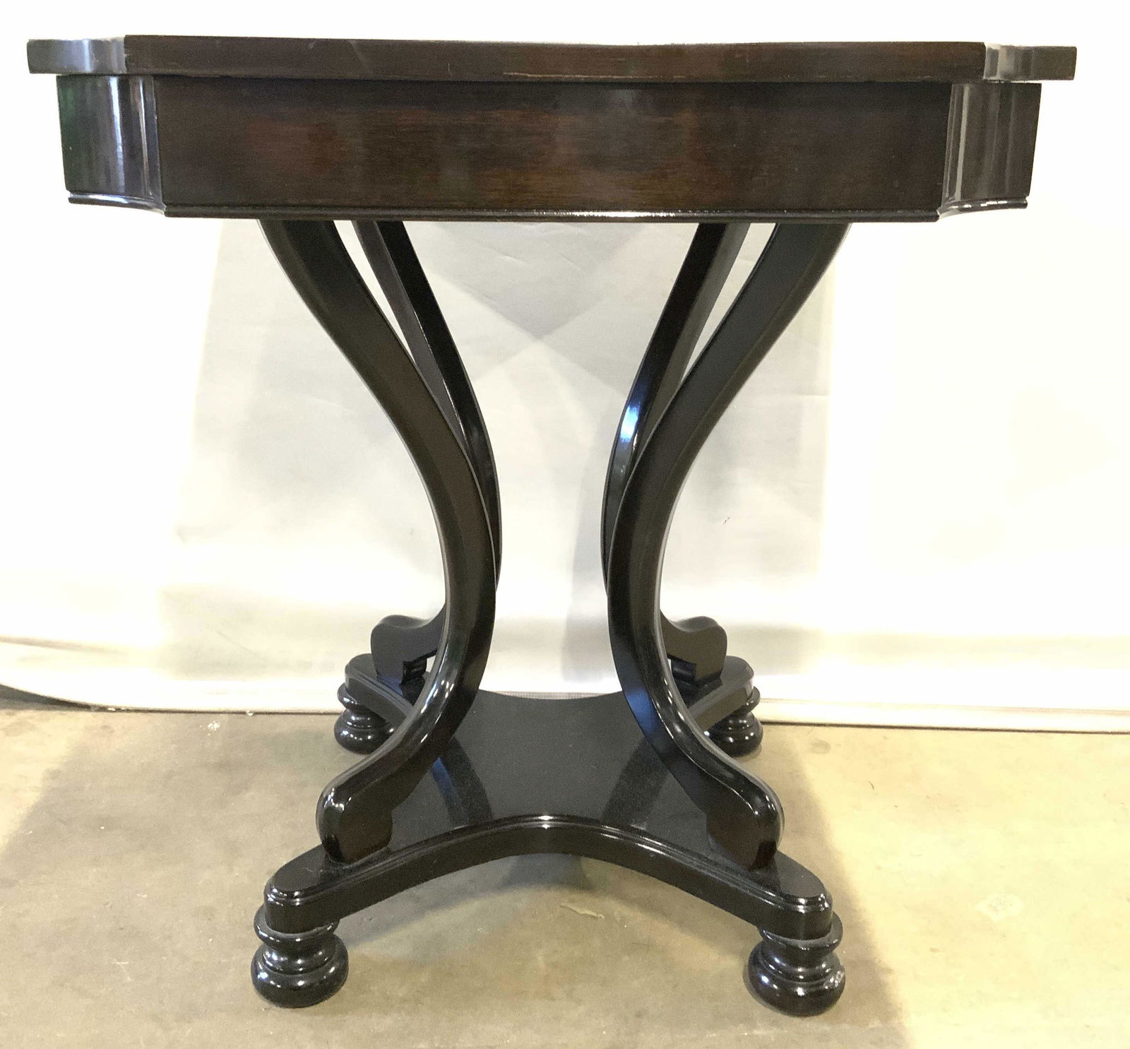 Inlaid Wooden Footed Side Table (1 of 10)