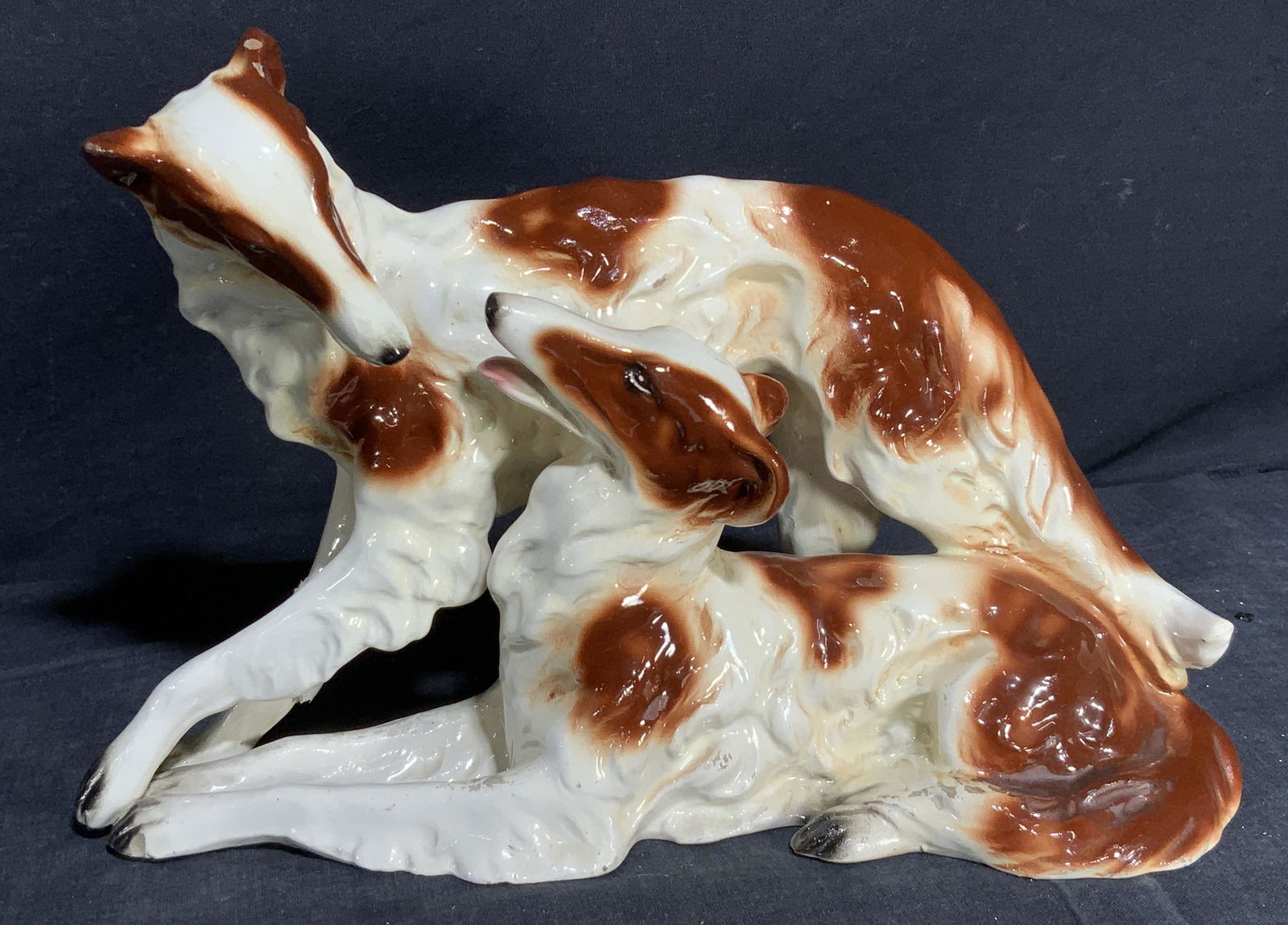 Whippet Dogs Porcelain Figural, Germany (1 of 7)