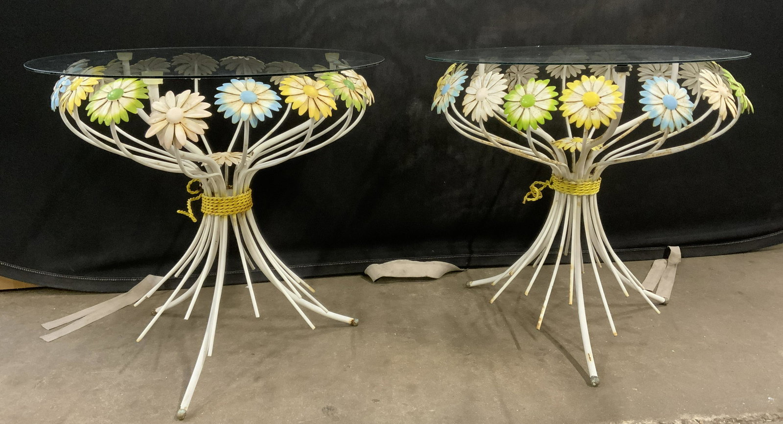 Pair Vintage Iron Italian Side Tables, Italy (1 of 16)