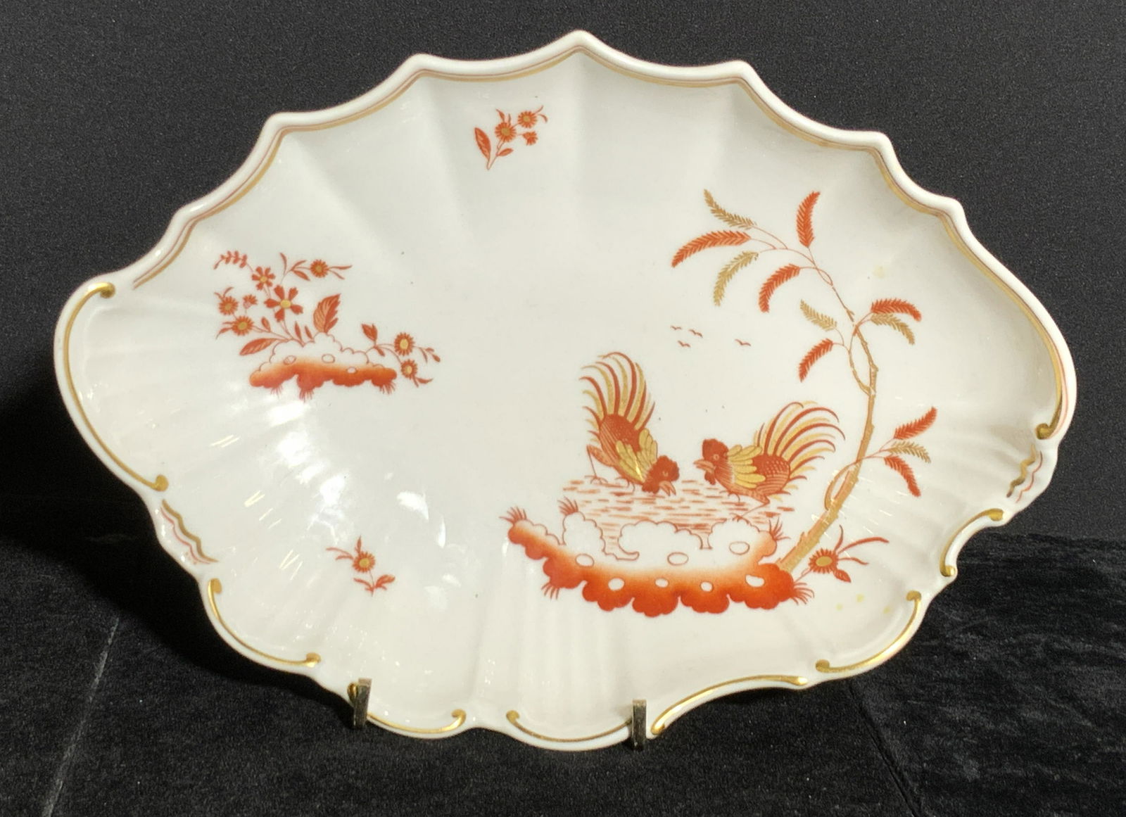 `Vntg RICHARD GINORI Signed Porcelain Rooster Bowl (1 of 14)