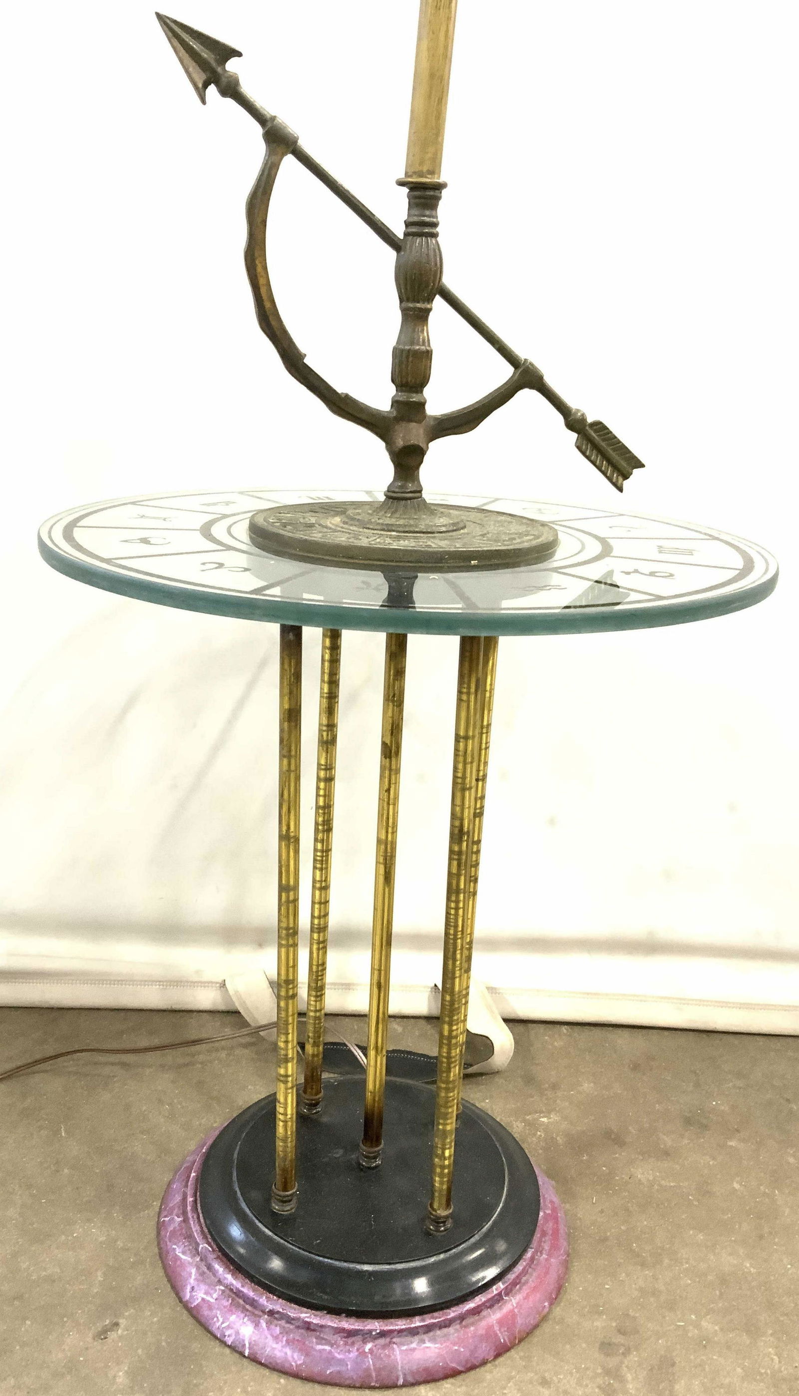 Vntg Zodiac Armillary Lamp Table Floor Lamp (1 of 10)