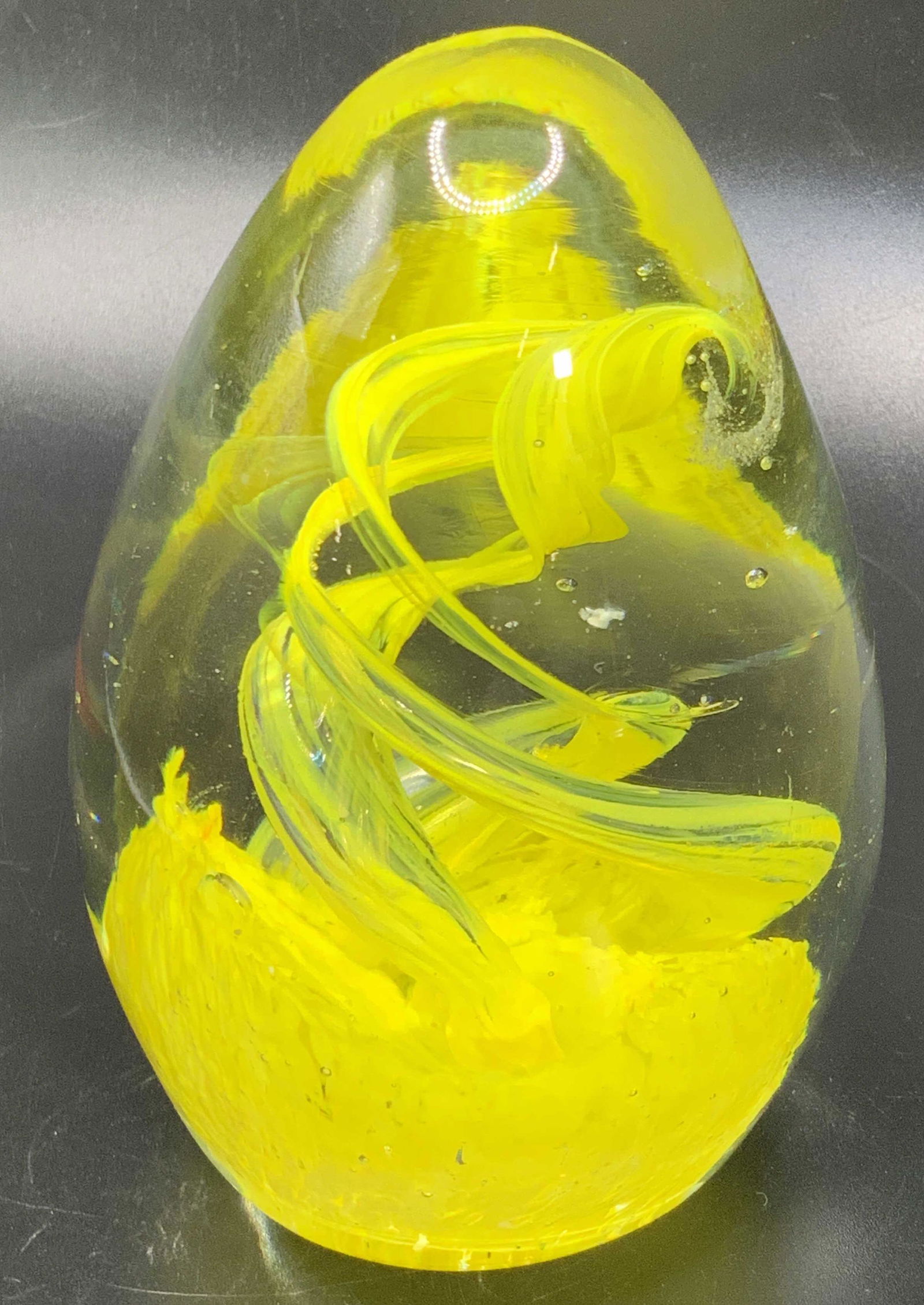 Vintage Art Glass Egg Form Paperweight (1 of 9)