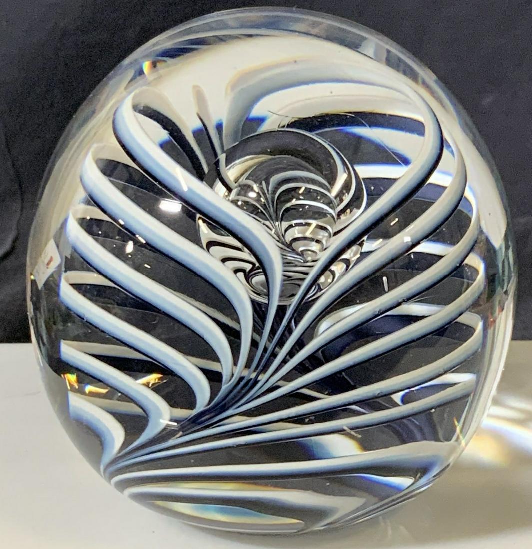Signed Studio Ahus Crystal Paperweight , Sweden (1 of 9)