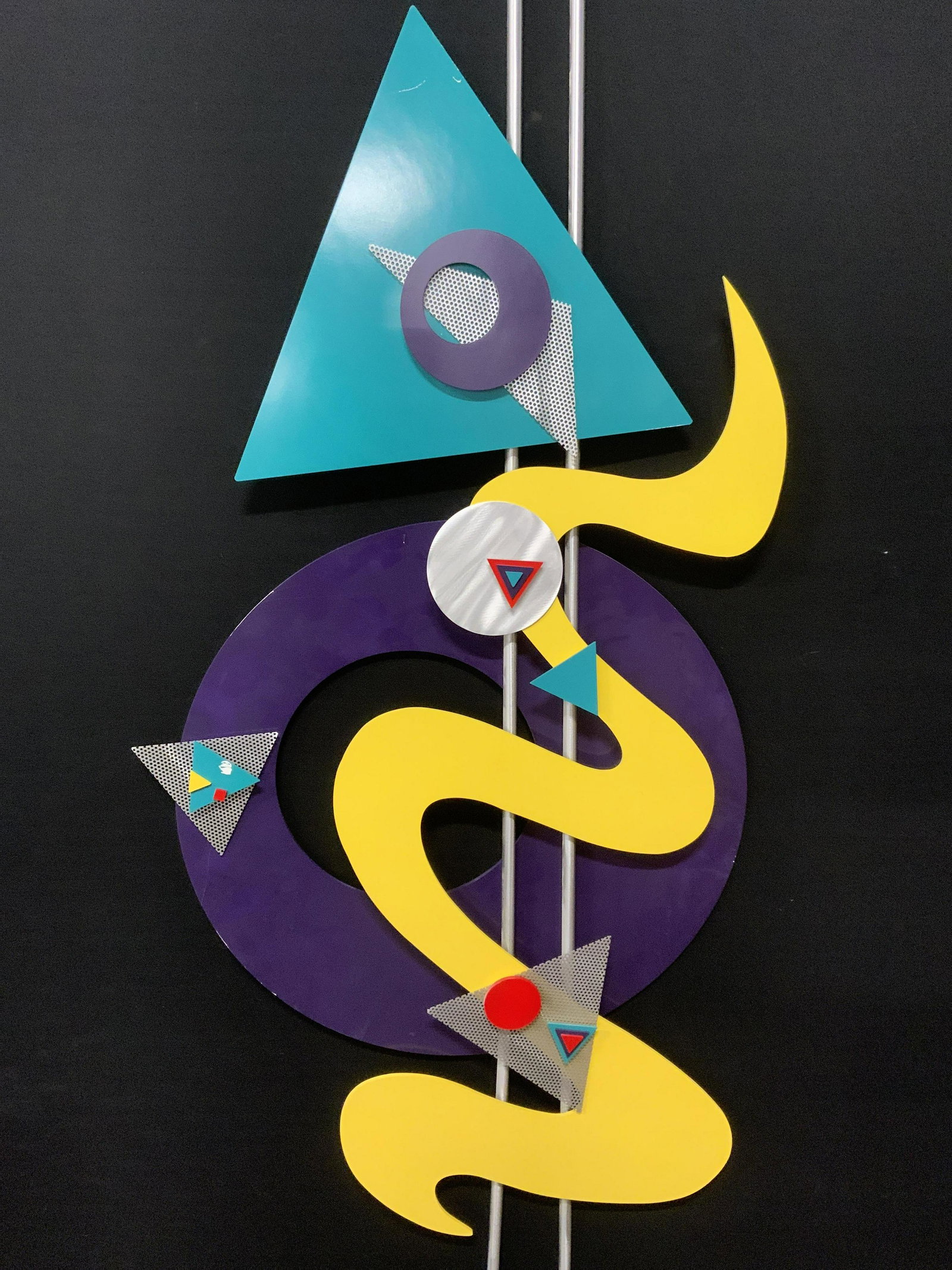 XL Mixed Media Abstract Art Wall Art Sculpture (1 of 12)