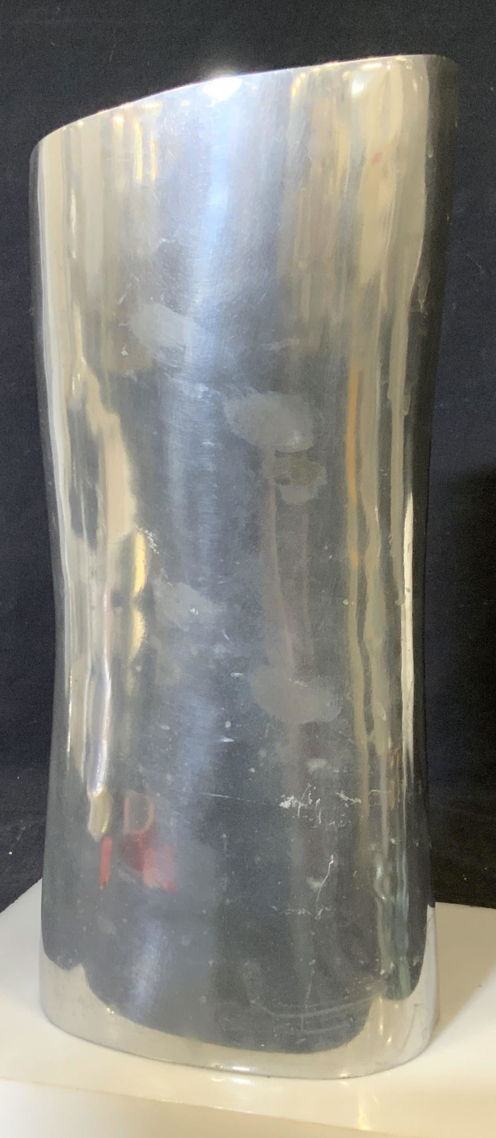 Organic Silver Toned Metal Table Vase (1 of 6)