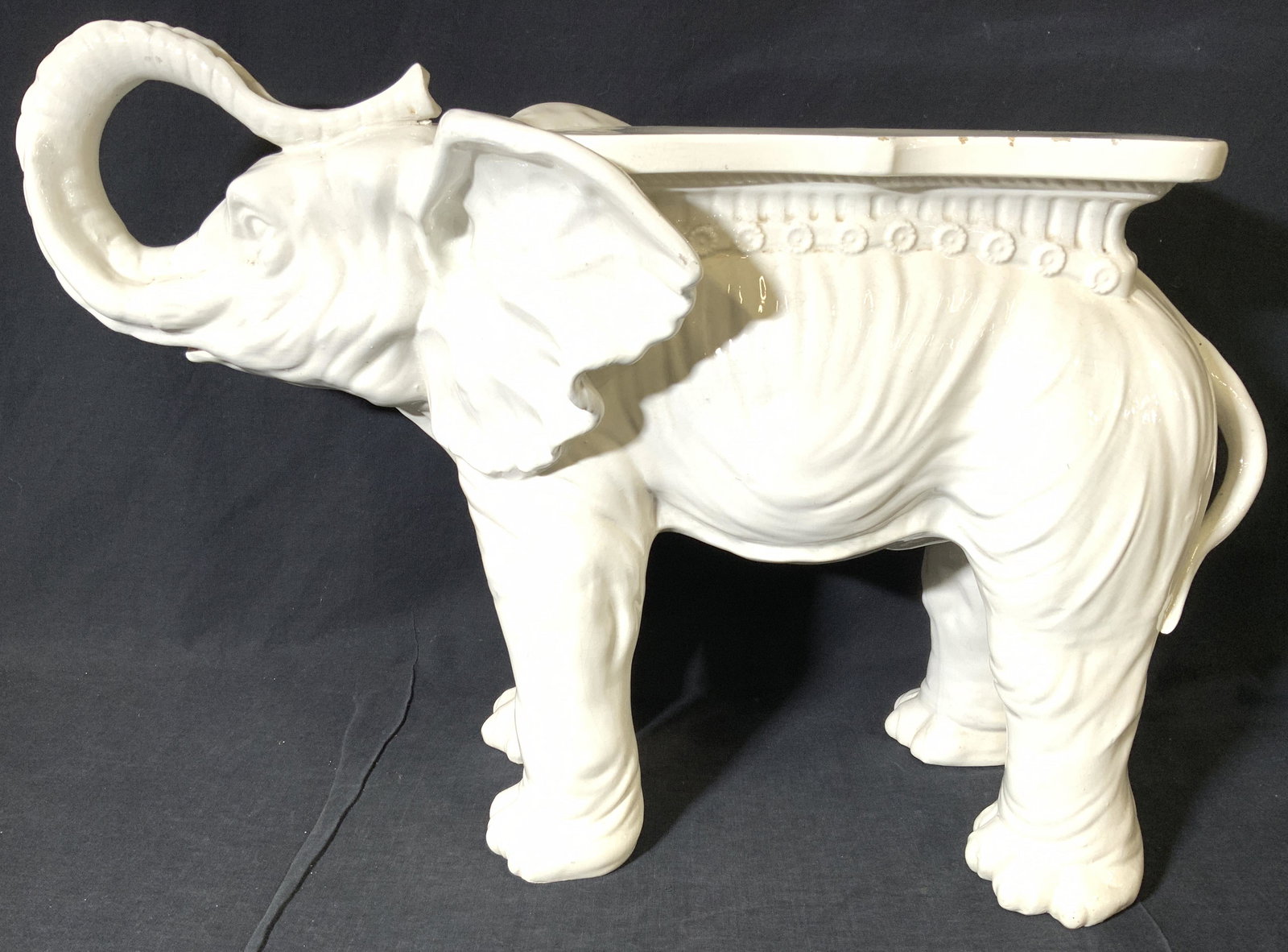 Vintage Porcelain Elephant Plant Stand (1 of 11)