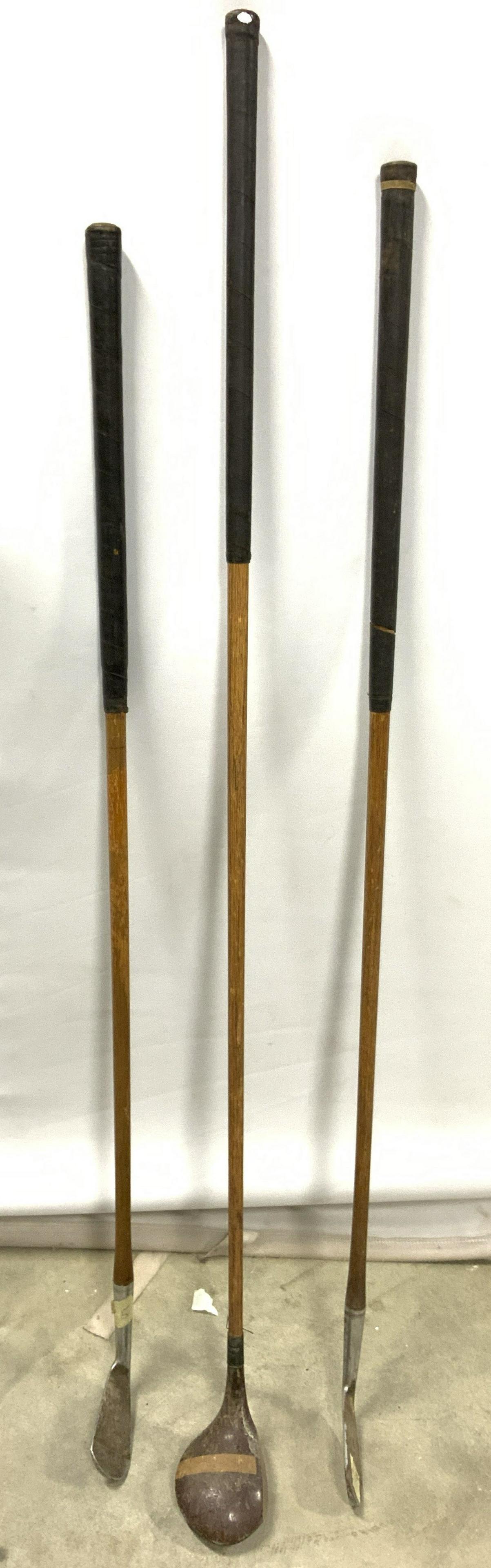 Lot 3 Antique AG SPALDING BROS Golf Clubs (1 of 8)