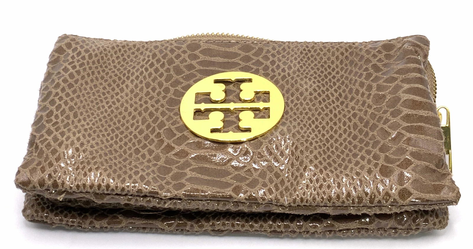 Tory Burch Style Faux Snakeskin Clutch / Wallet (1 of 11)