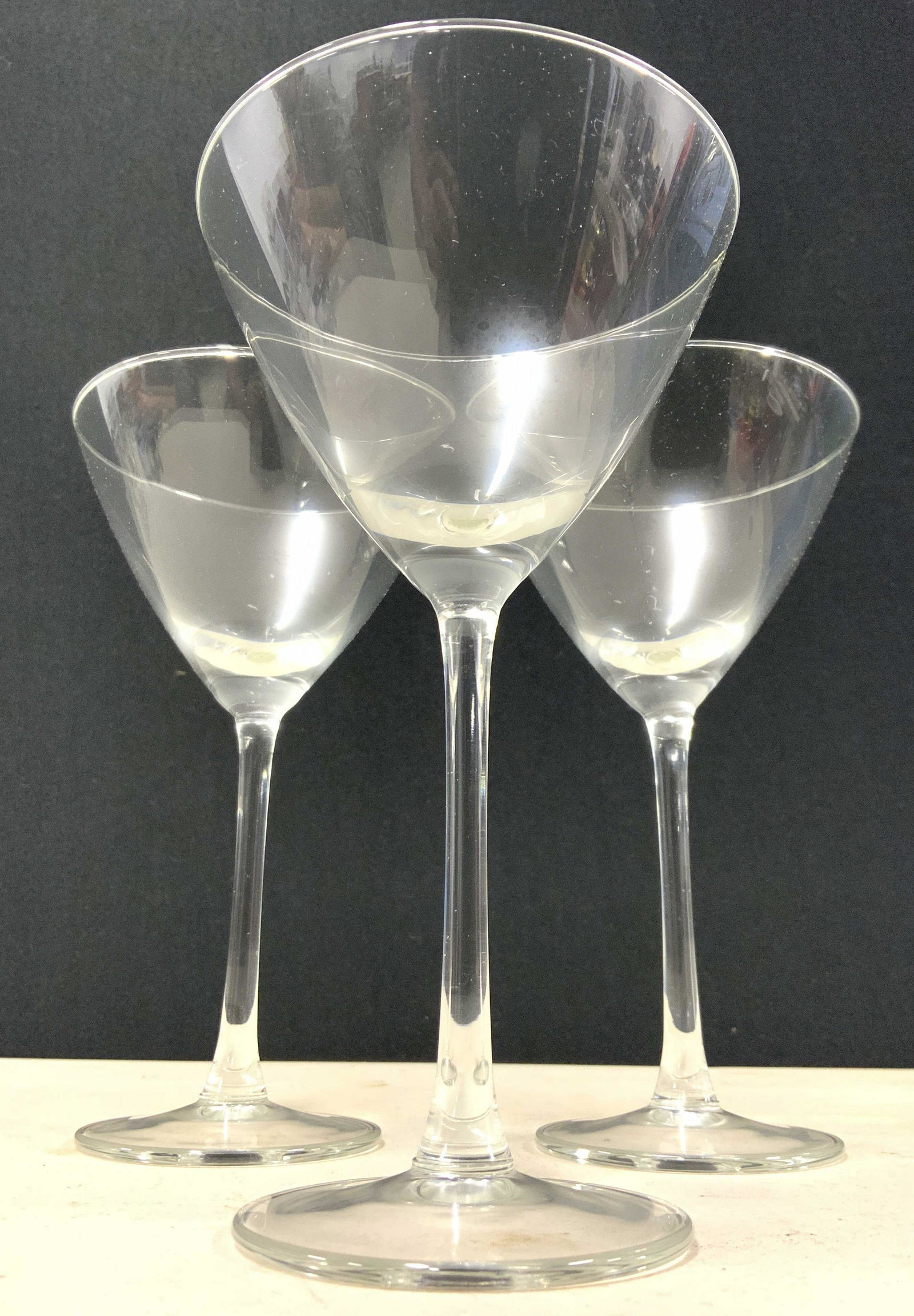 Lot 3 LIBBEY MARTINI Glasses W Box (1 of 8)