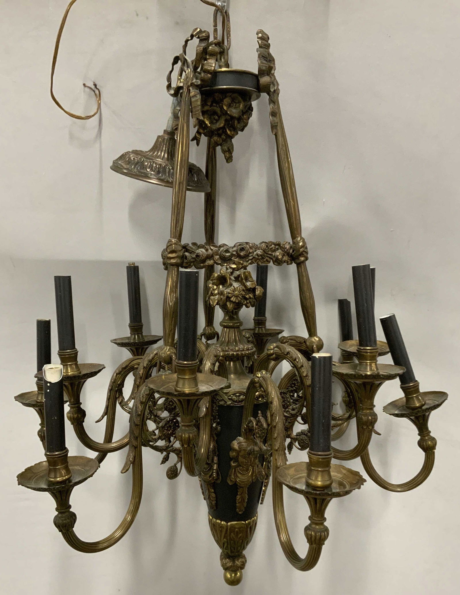 Vintage Art Nouveau 12 Armed Chandelier (1 of 12)