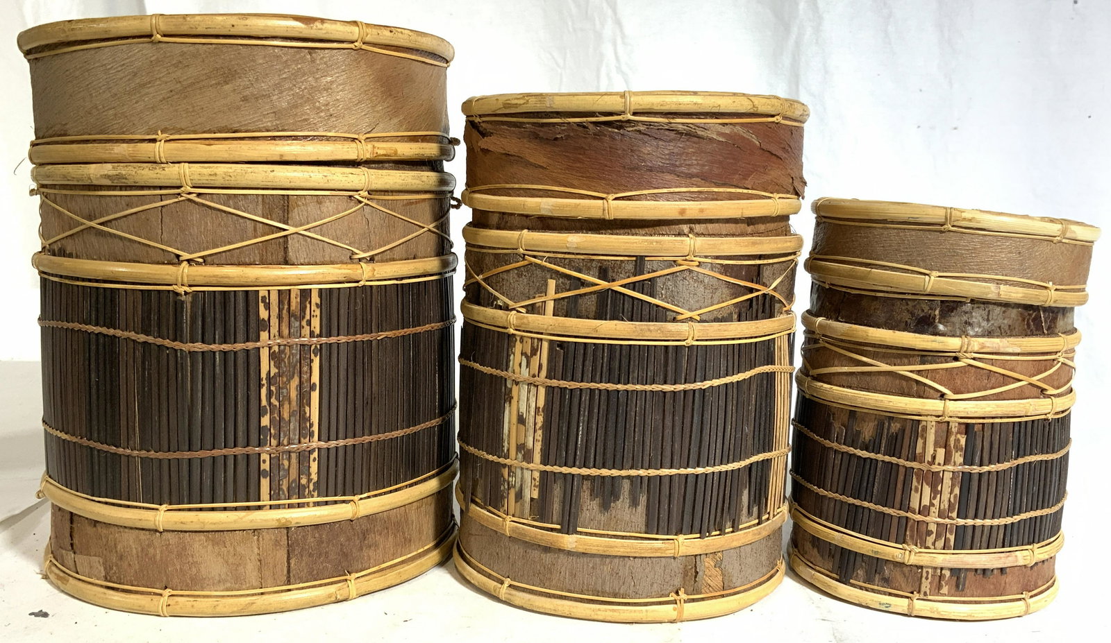 Set 3 Vintage Hand Crafted Nesting Jars (1 of 8)