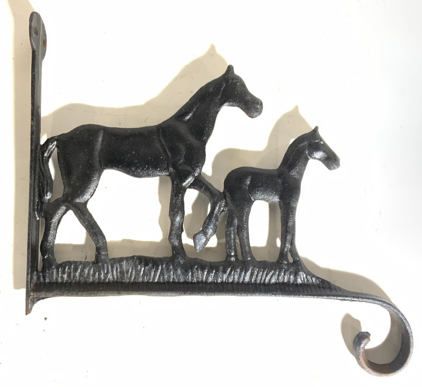 Antique Iron Wall Hanging Horse Ornament (1 of 9)