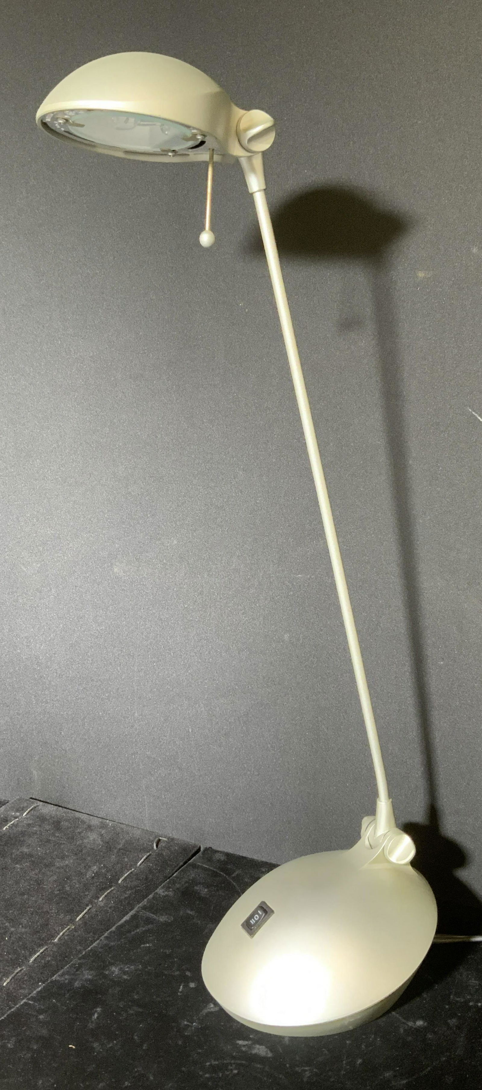 Silver Toned Tabletop Lamp (1 of 8)