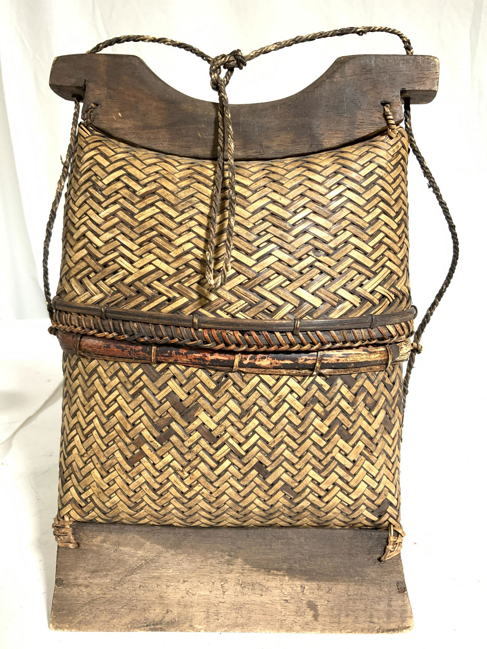 Vintage Woven Bontoc Basket Bag (1 of 10)