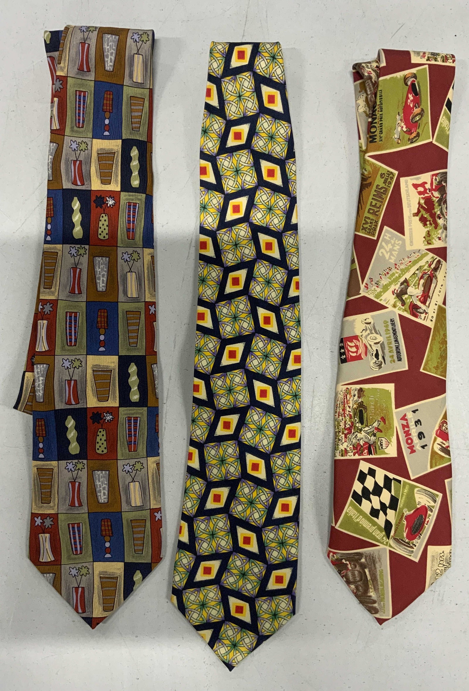 Lot 3 Silk Neck Ties, GIACOMO DE SENESE more (1 of 11)