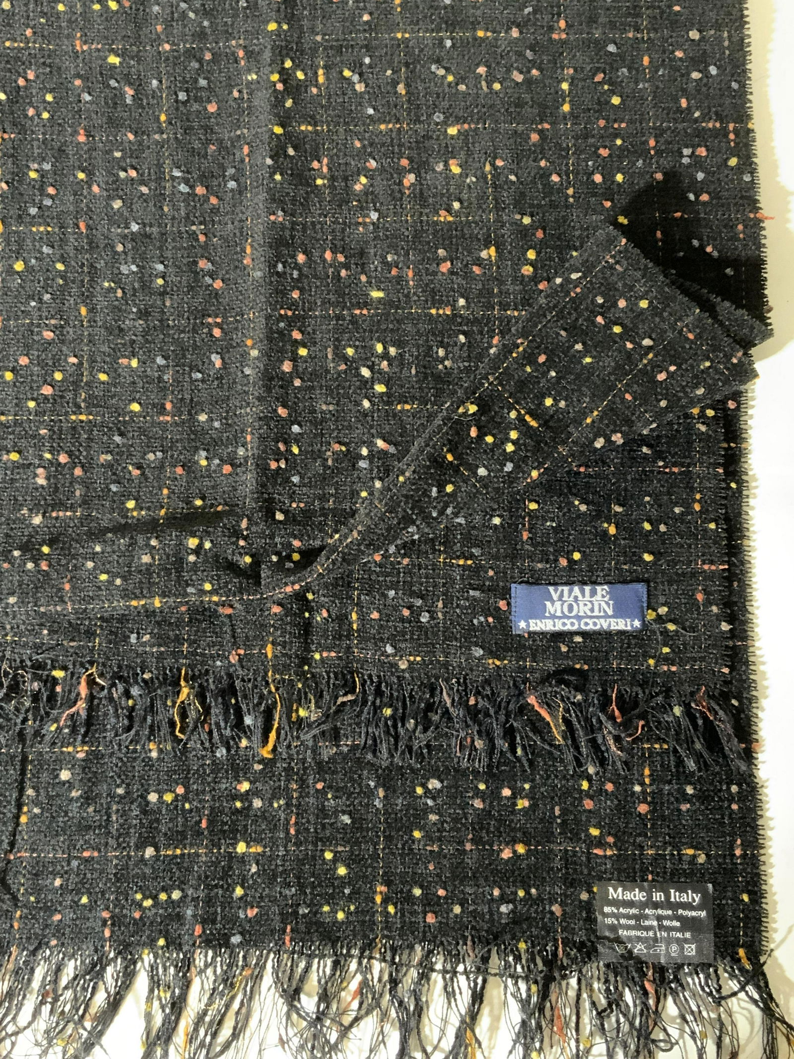 VIALE MORIN ENRICO COVERI Polka Dot Scarf ITALY (1 of 6)