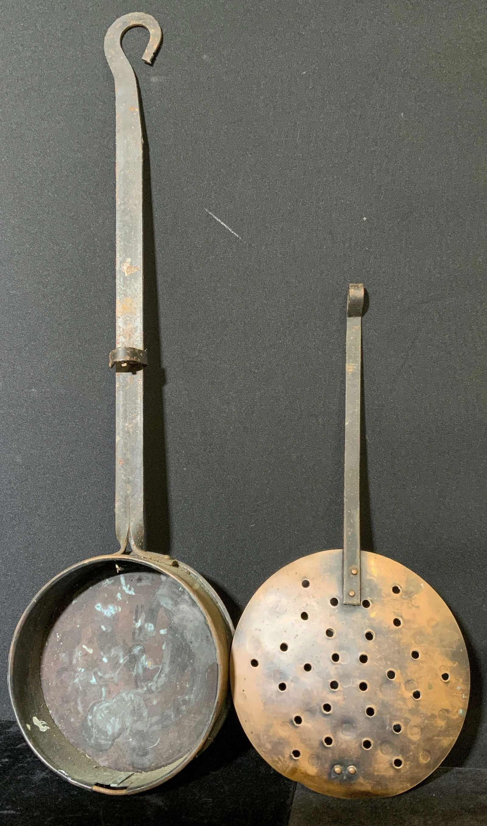 Antique Copper and Iron Bed Warmer (1 of 5)