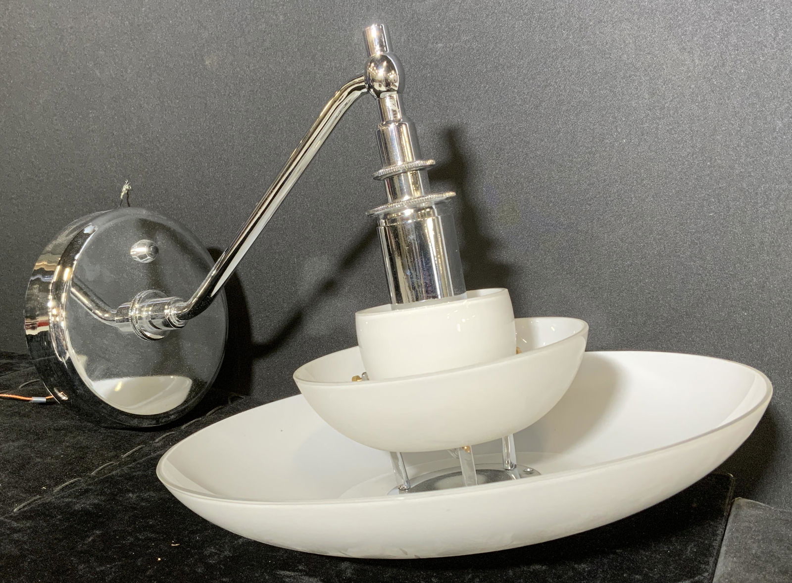 Multi Tiered Glass Wall Sconce (1 of 6)