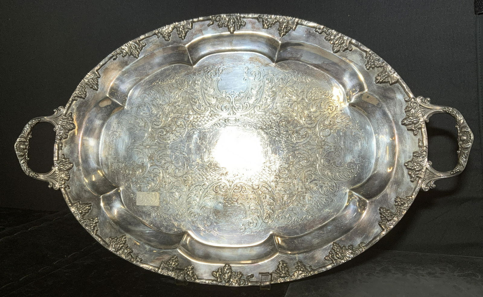 Roman Silver Smiths EPC Handled Silver Plated Tray (1 of 6)