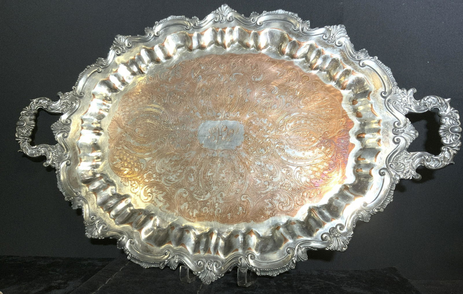 W&S Blackinton Large Handled Silver Plated Tray (1 of 6)