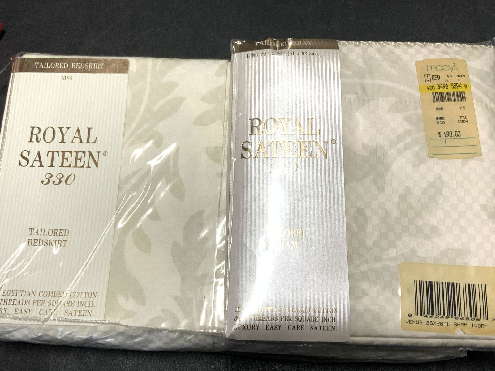 ROYAL SATEEN EGYPTIAN Cotton Bedskirt, Sham (1 of 7)